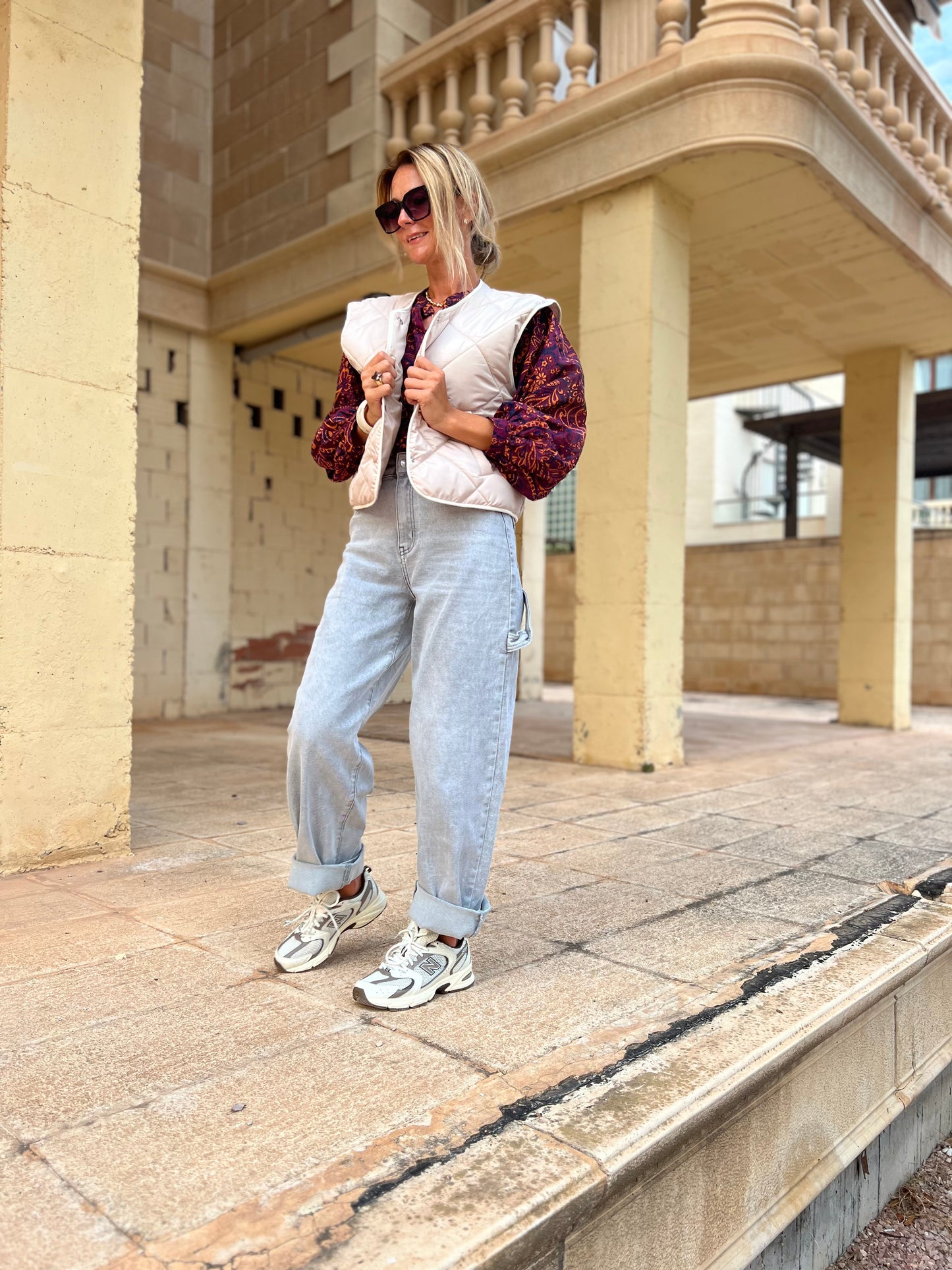 FRANKIE PADDED GILET MACHIATO