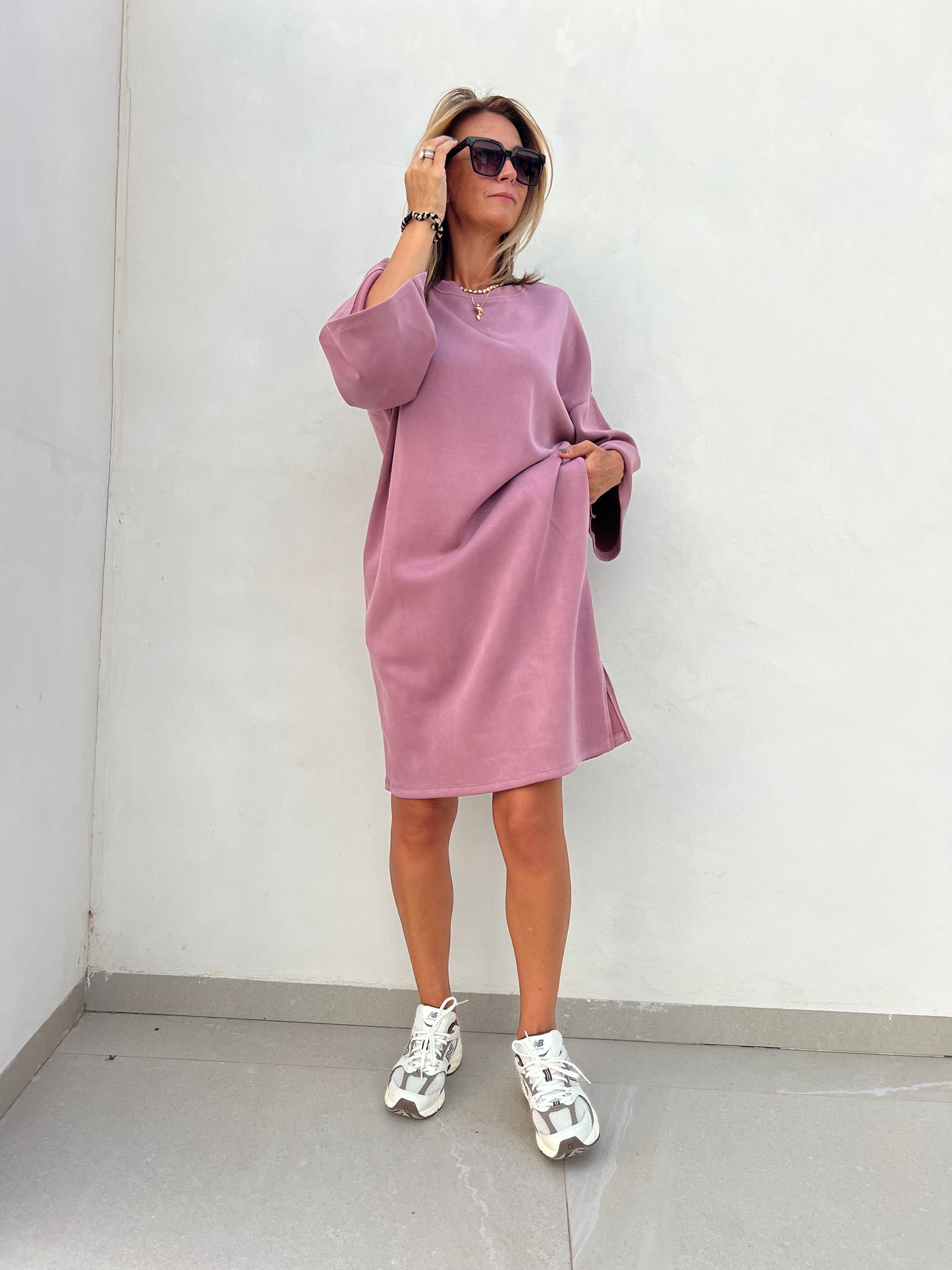URBAN SOFTY DRESS OLD PINK