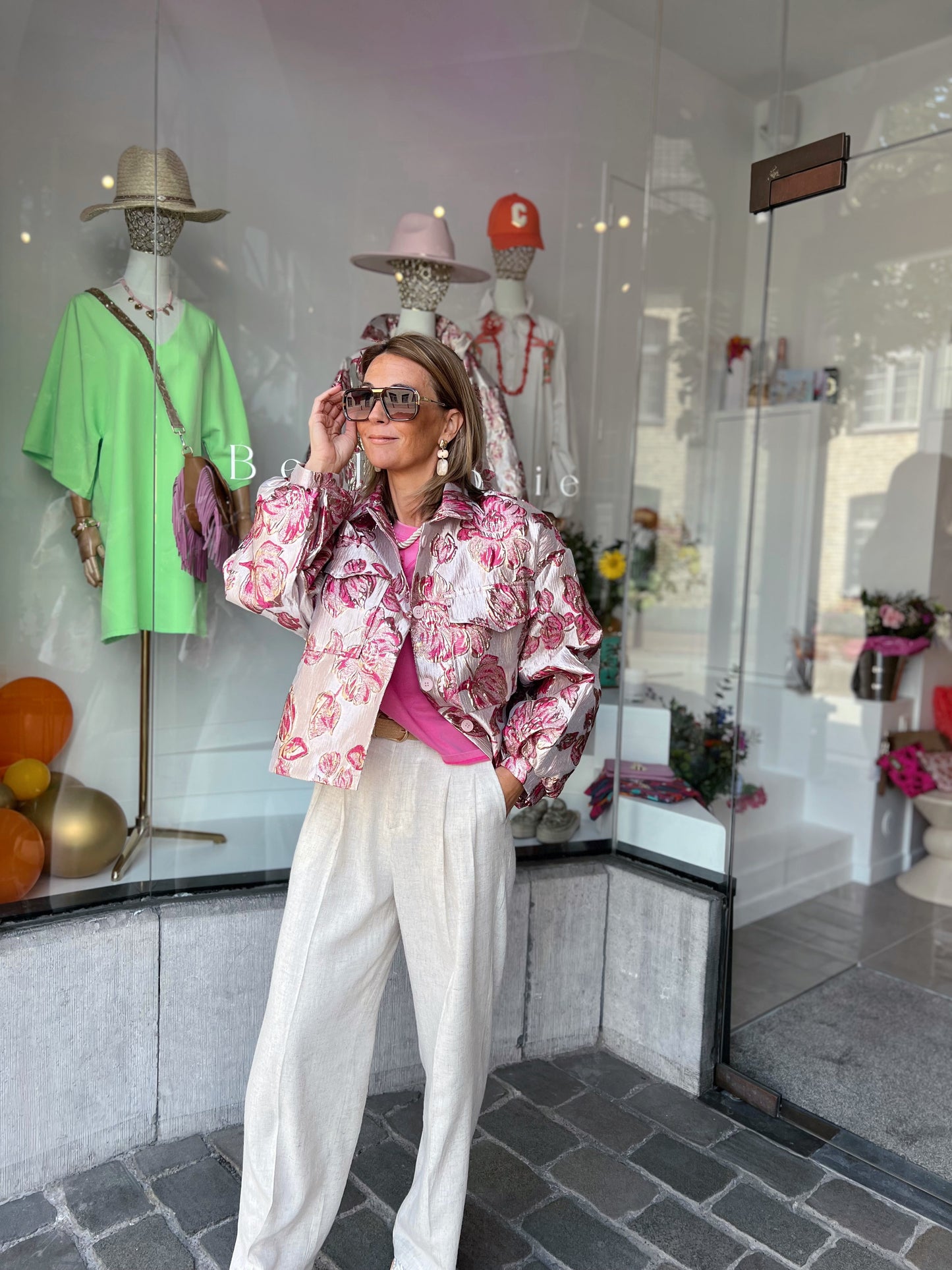 FLORAL PINK JACKET