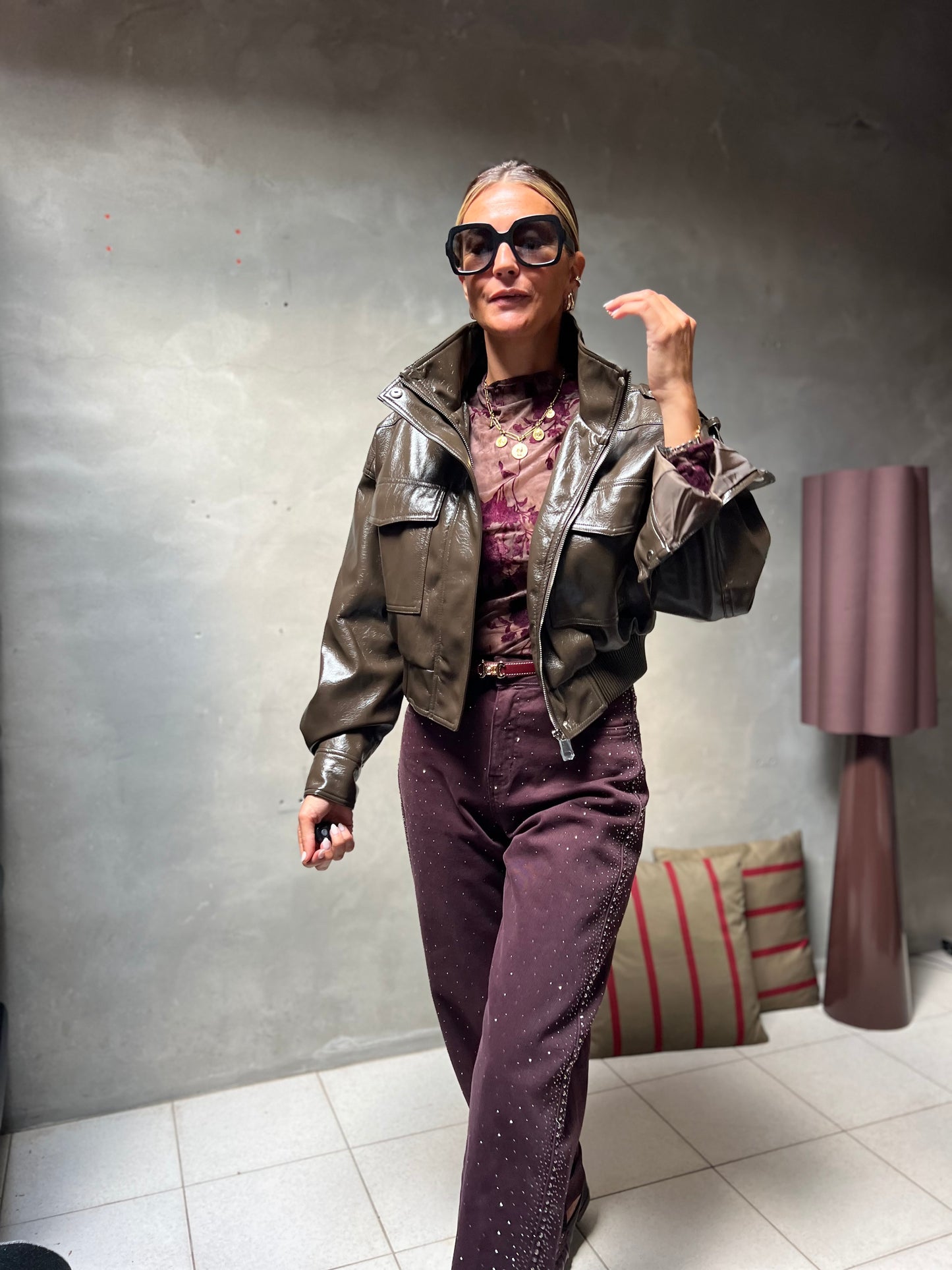 CELESTE JACKET OLIVE BRONZE
