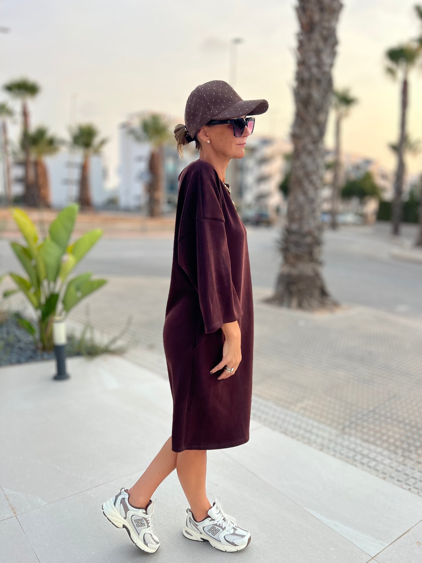 URBAN SOFTY ESPRESSO DRESS
