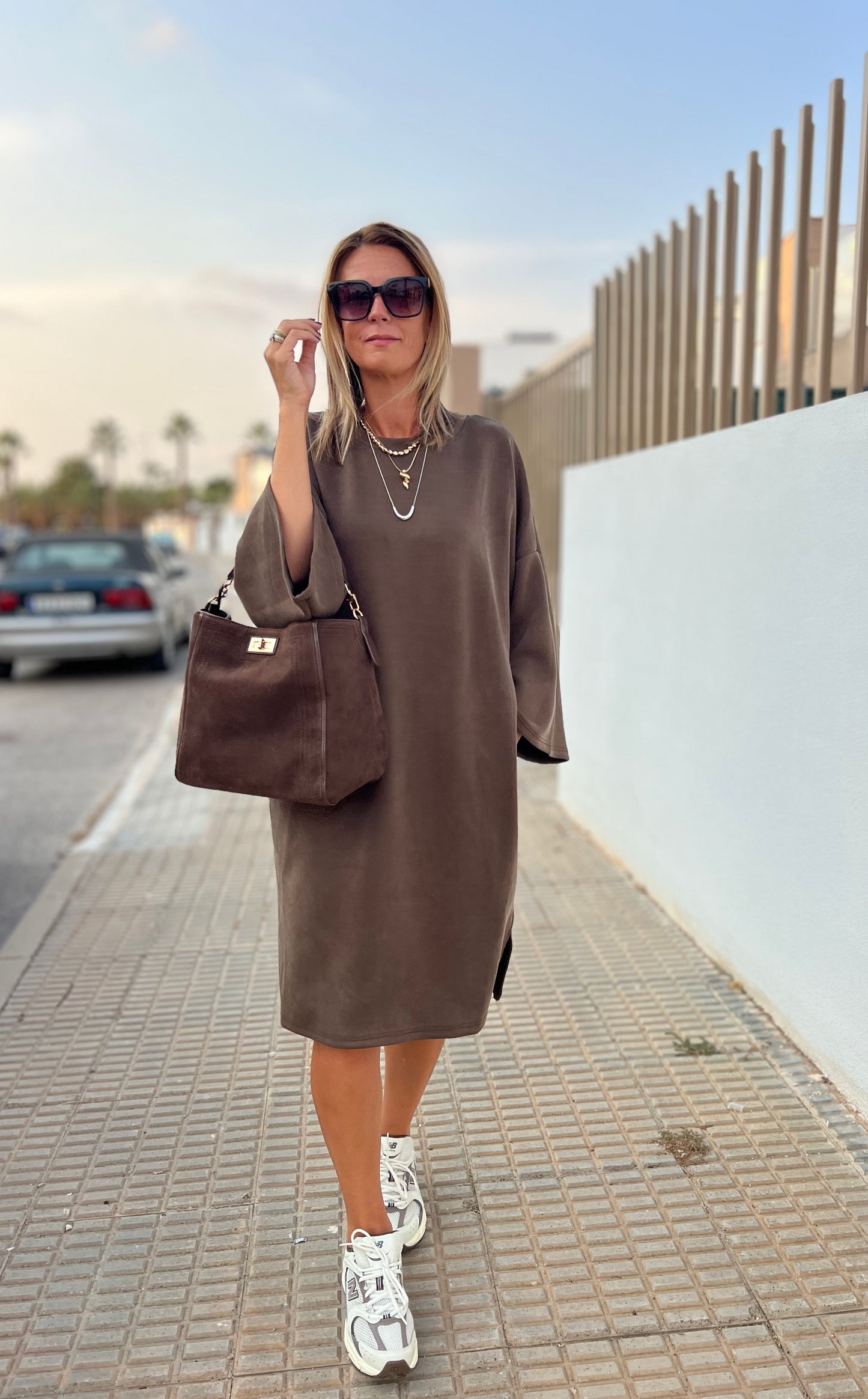 URBAN SOFTY MOCHA MIST DRESS