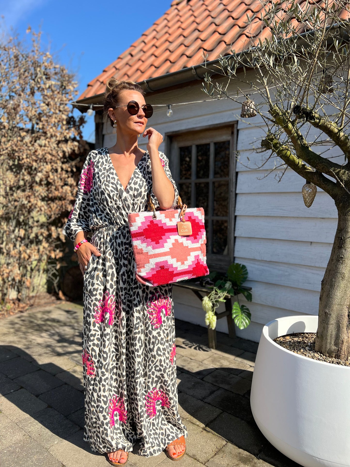 MILLIE LÉOPARD WIDE JUMPSUIT