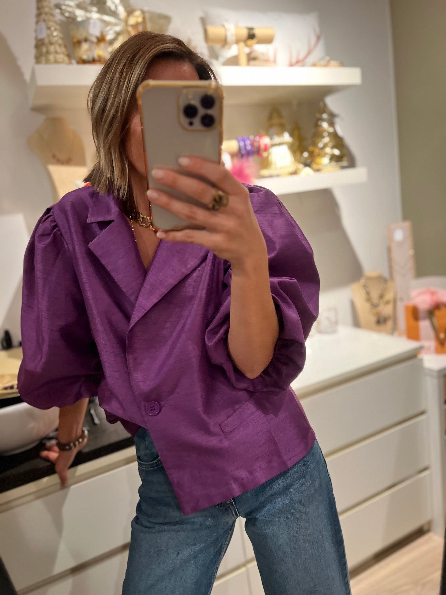 CARLY BLAZER/BLOUSE