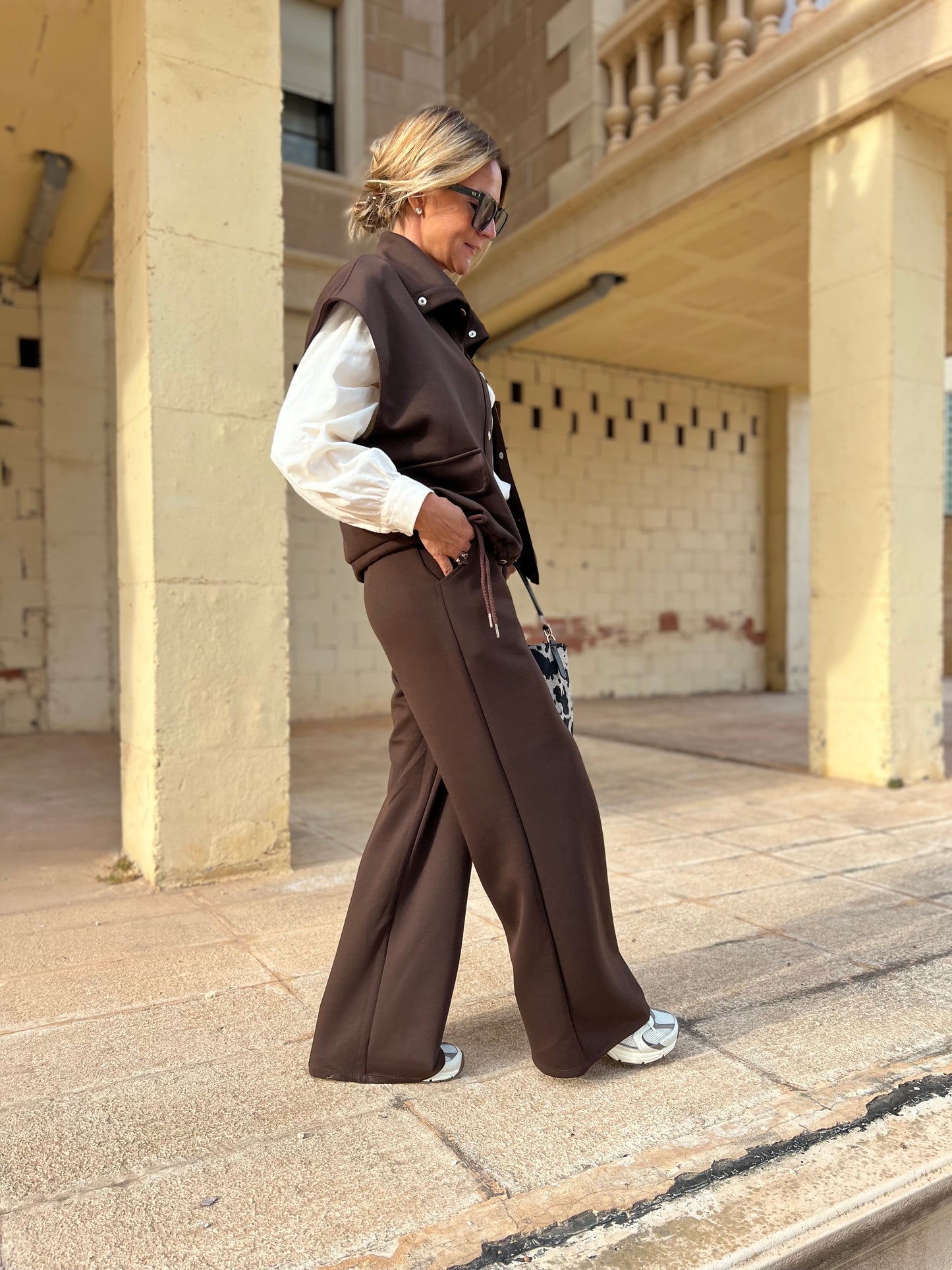 NELLY GILET BROWN