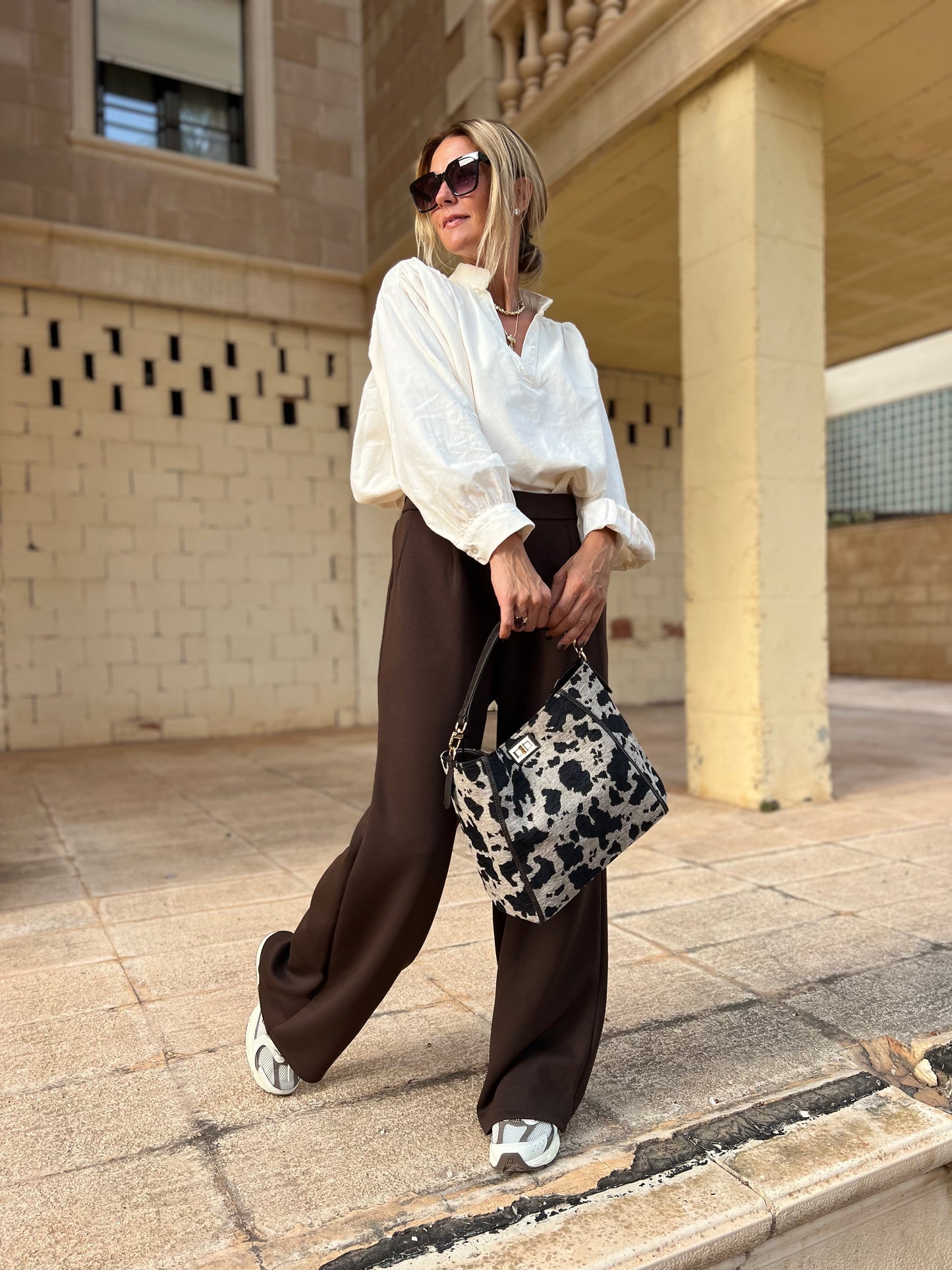 POMMELINE CORDUROY BLOUSE OFF WHITE