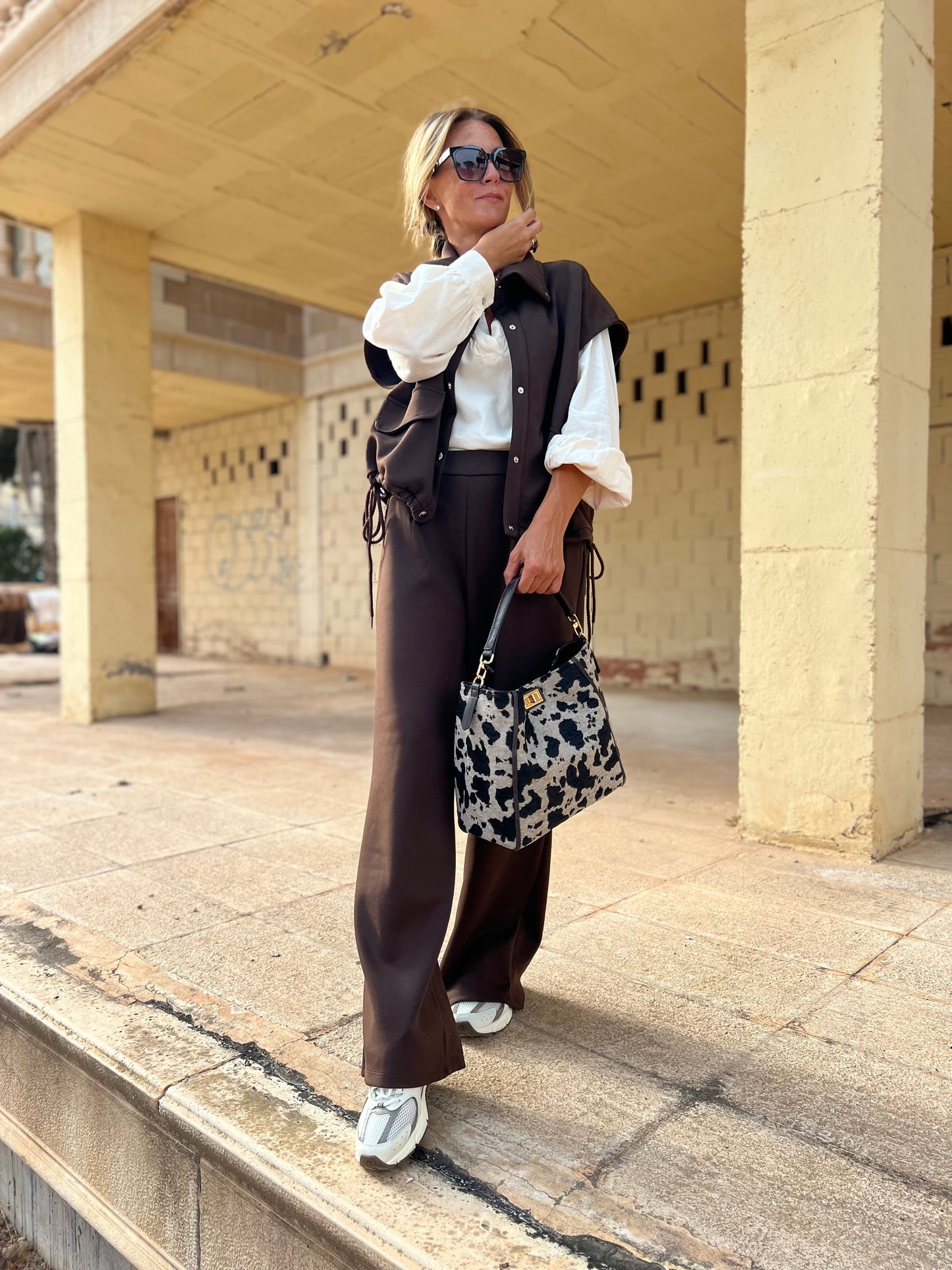 NELLY GILET BROWN