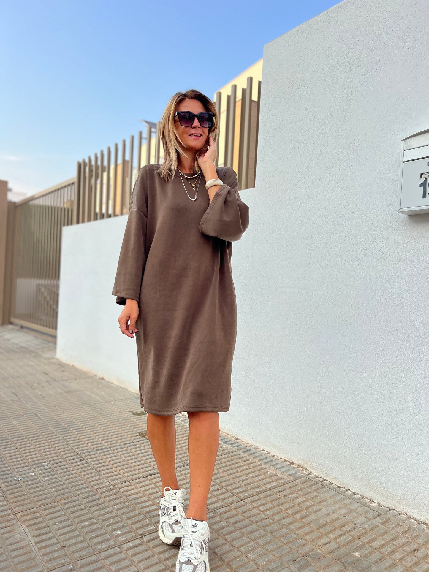 URBAN SOFTY MOCHA MIST DRESS