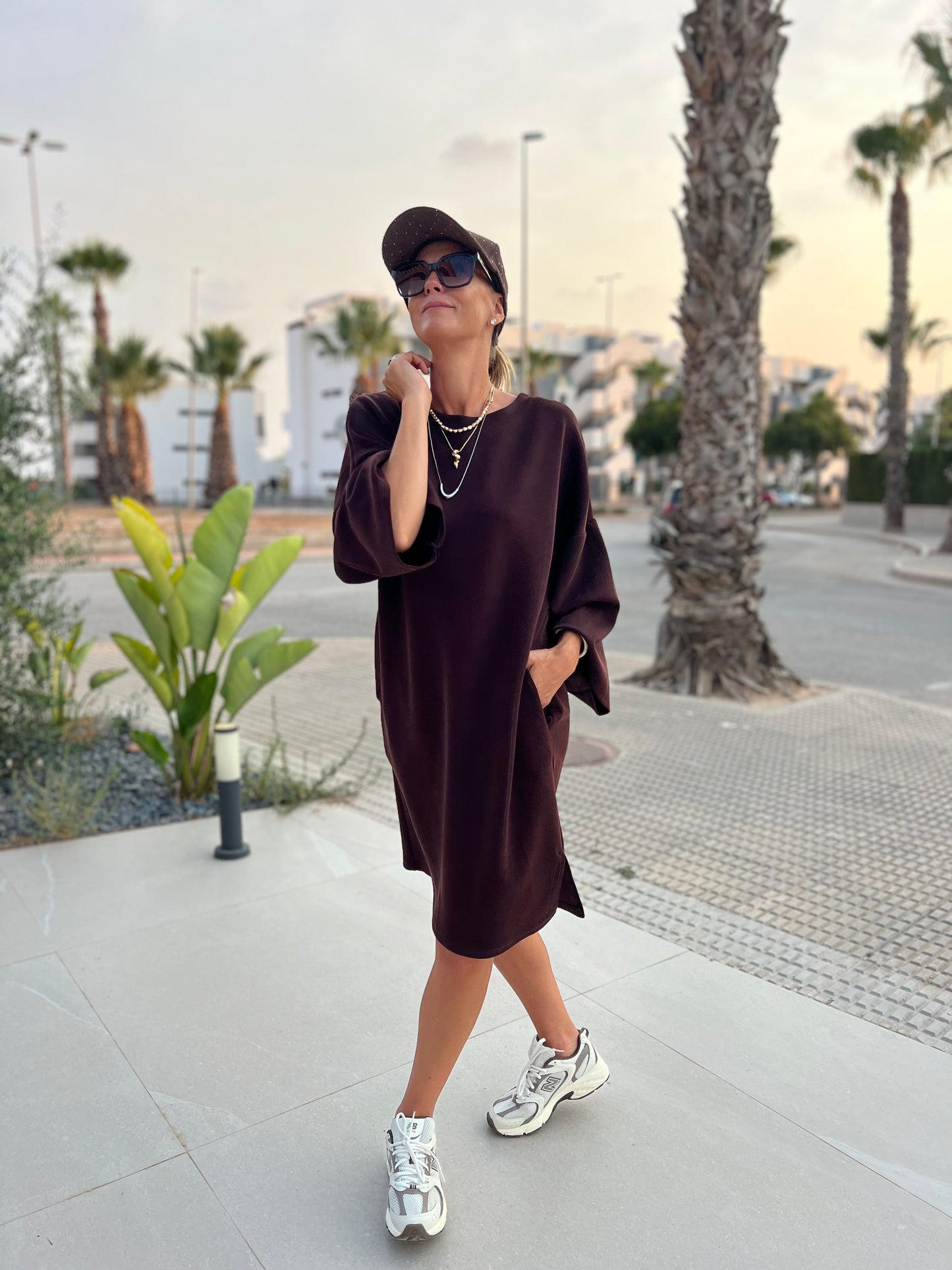 URBAN SOFTY ESPRESSO DRESS