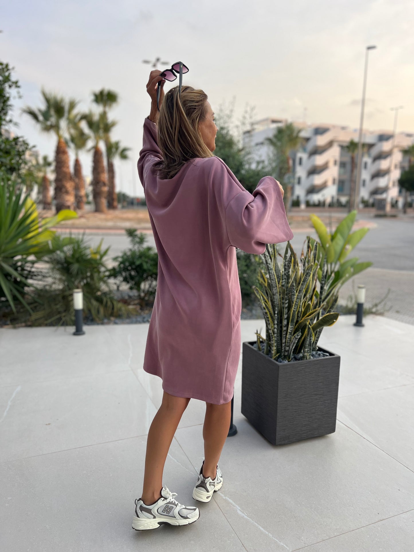 URBAN SOFTY DRESS OLD PINK