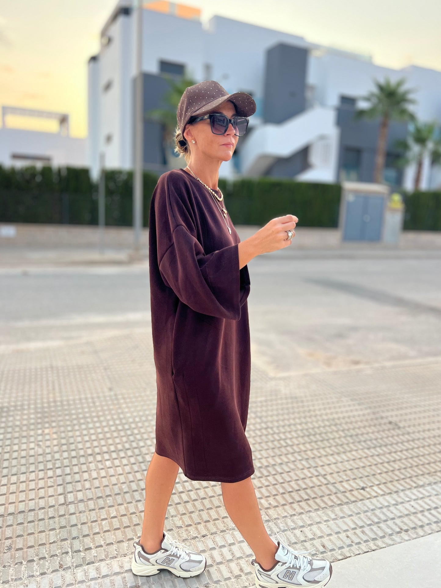 URBAN SOFTY ESPRESSO DRESS