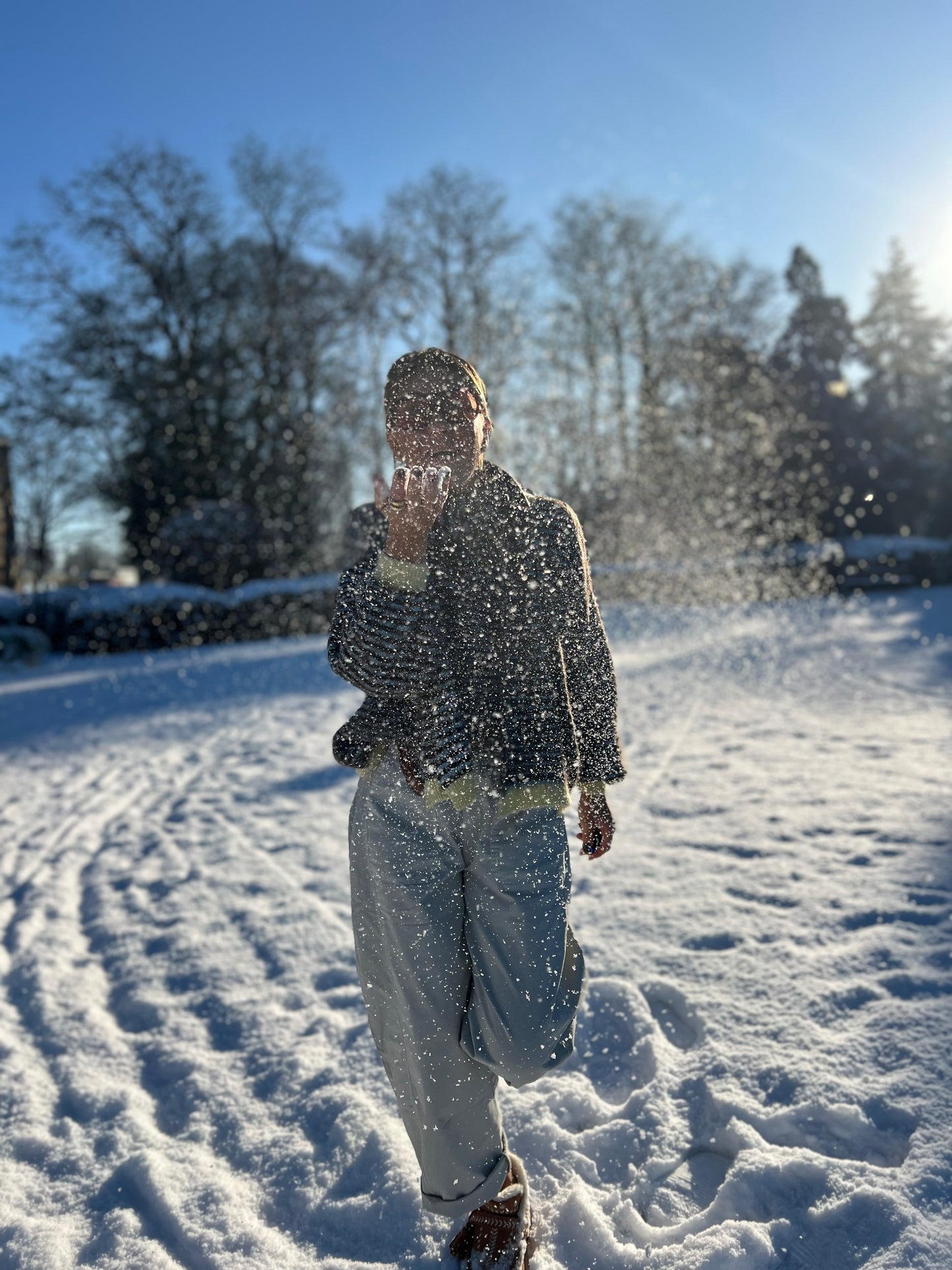 MOIJA PULL & SJAAL bruin/blauw