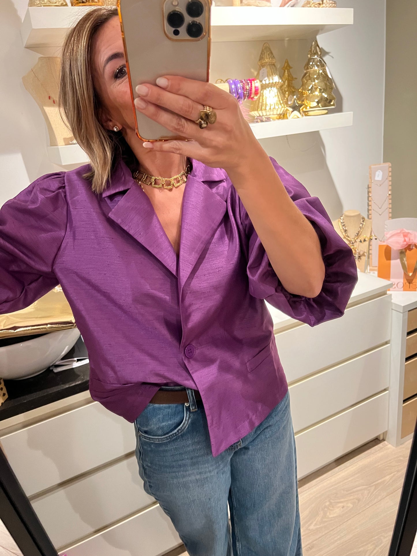 CARLY BLAZER/BLOUSE