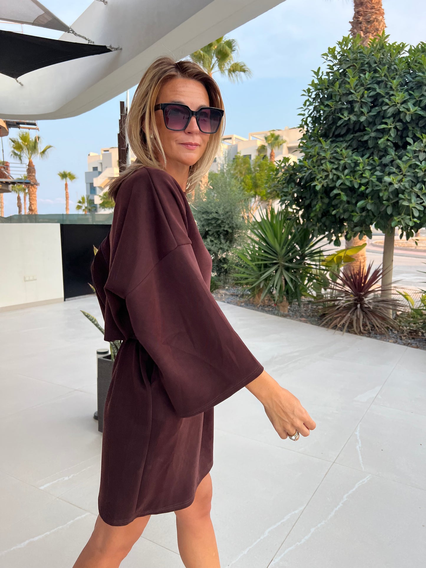 URBAN SOFTY ESPRESSO DRESS
