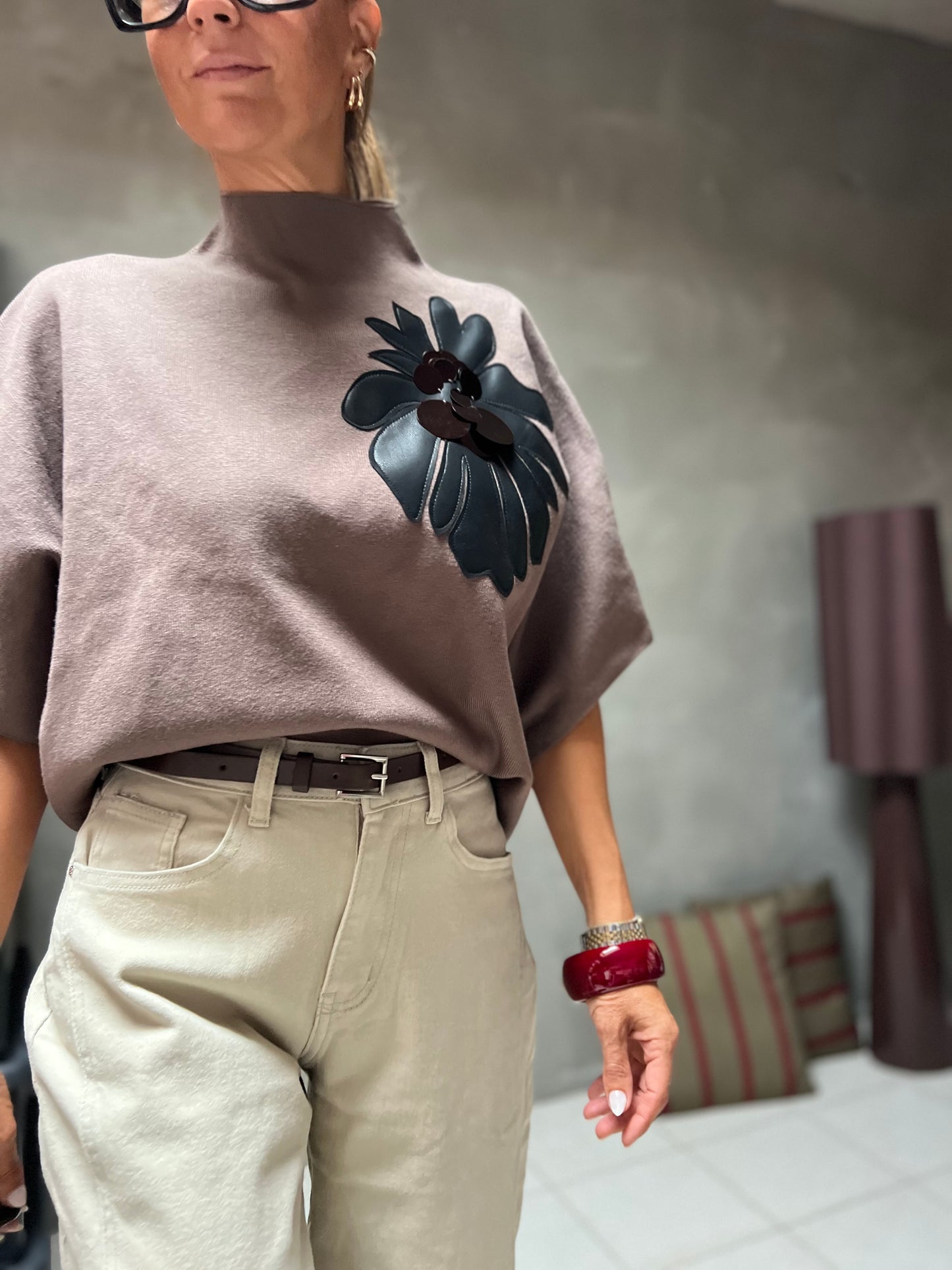 FLEUR ECLAT TOP MOKKA