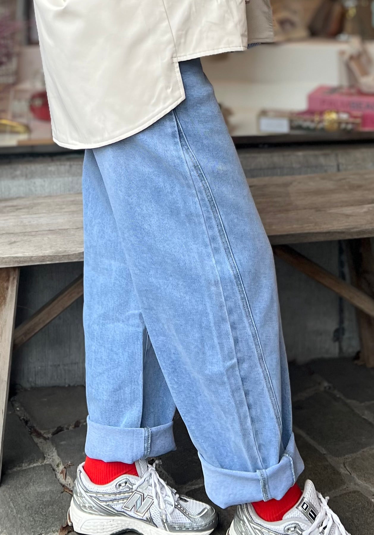 JEANS BARREL SKYBLUE