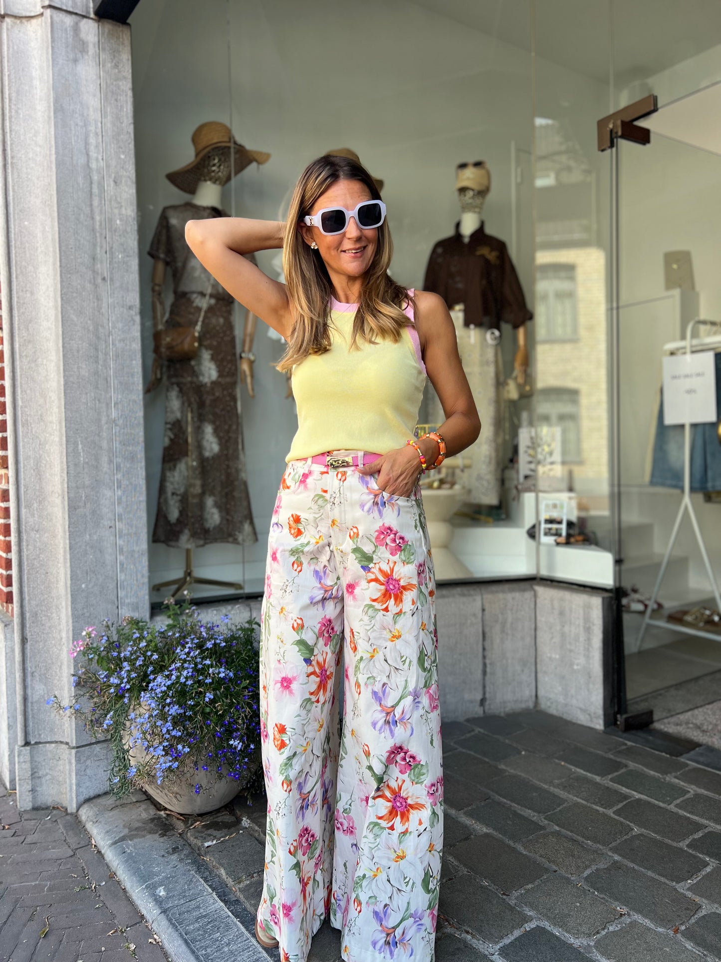 FLORAL PANTS