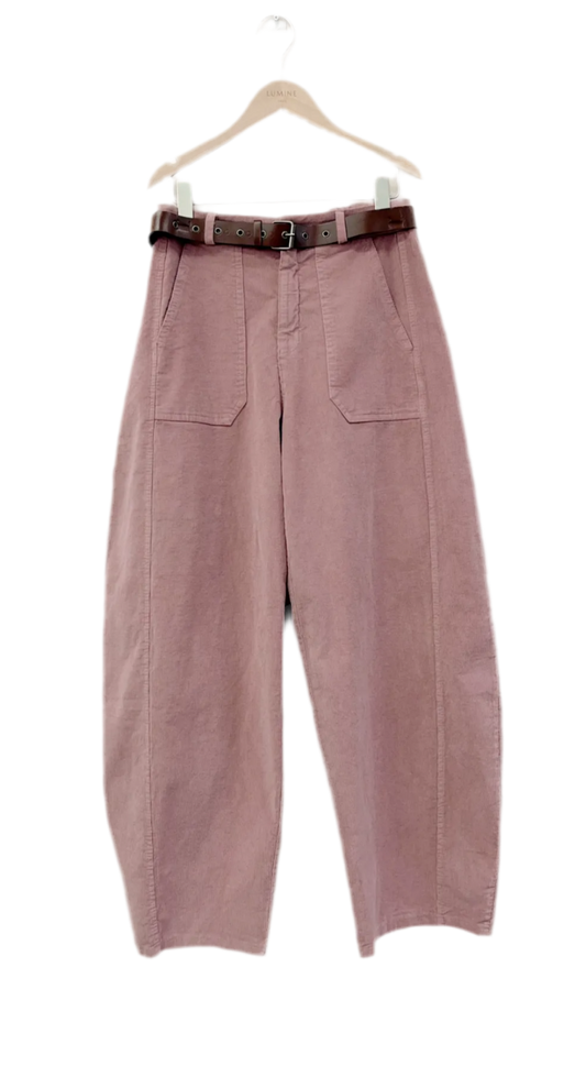 BARREL PANTS DUSTY PINK