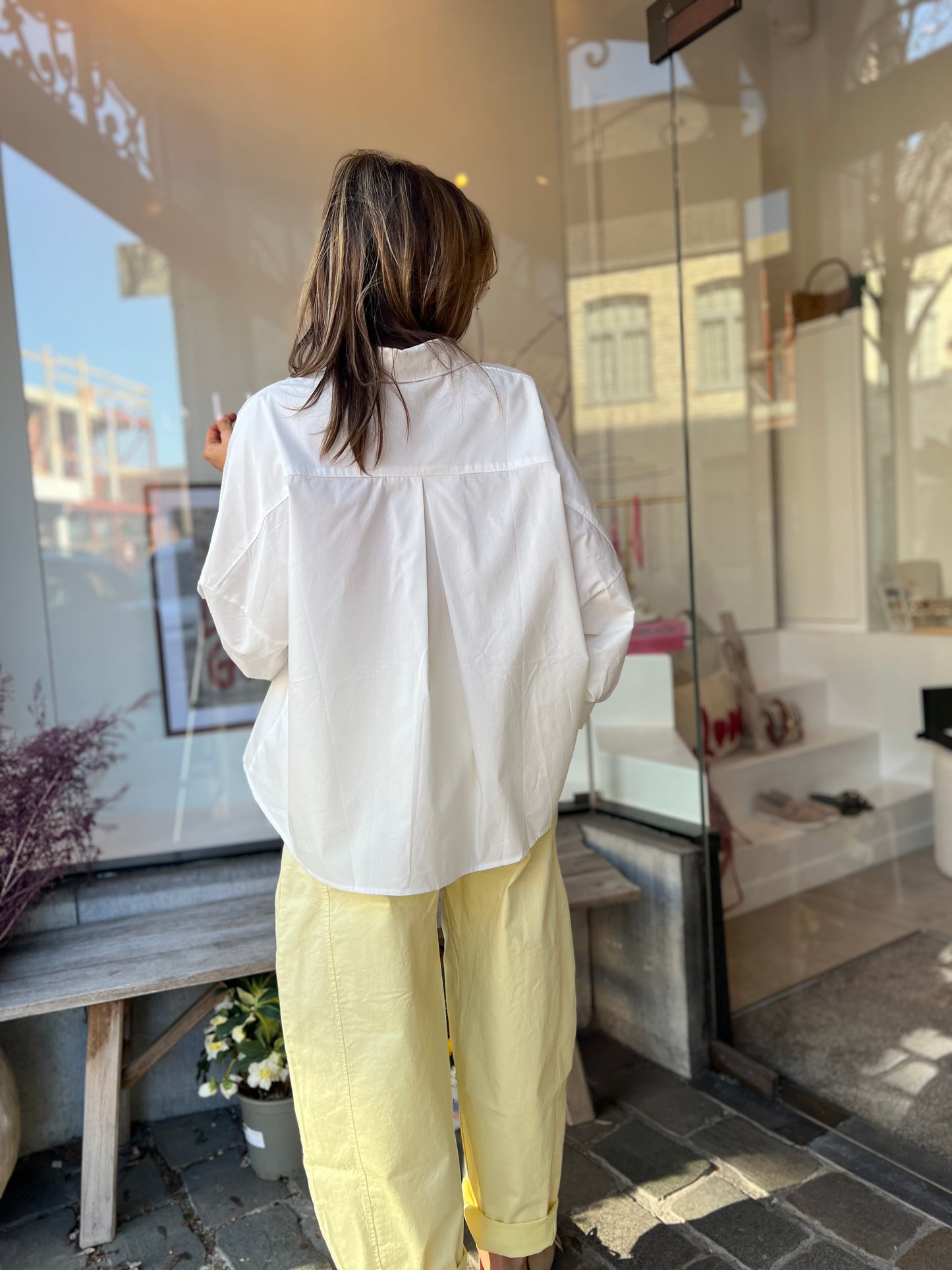 POPLIN BLOUSE WHITE