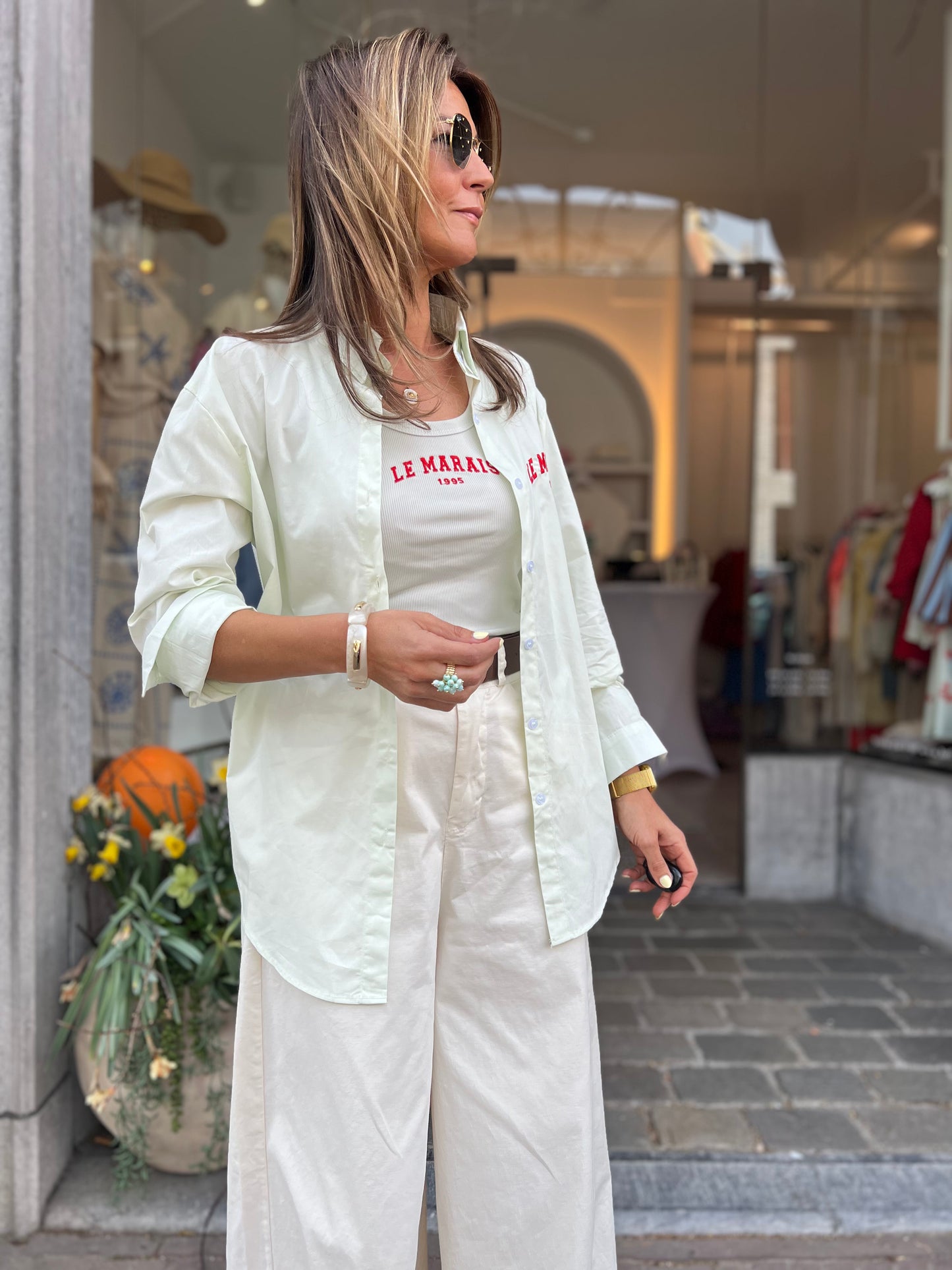 LE MARAIS BLOUSE & TOP SOFT MINT