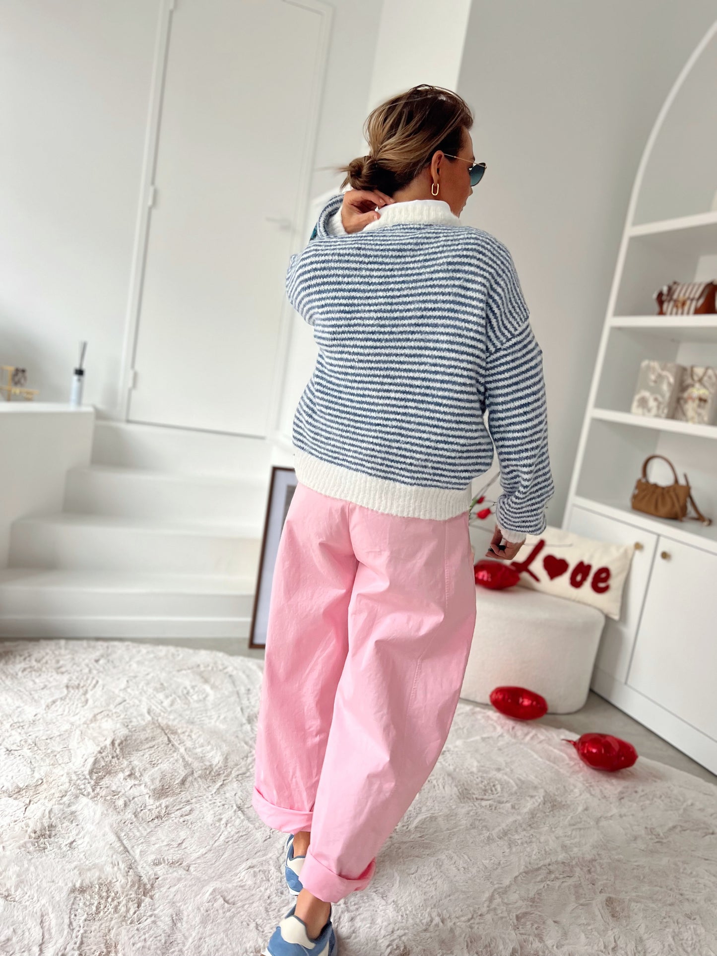 BARREL PANTS PINK