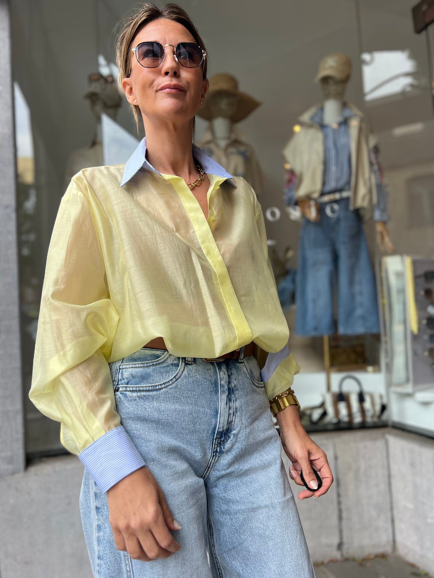 BLUE BREEZE BLOUSE