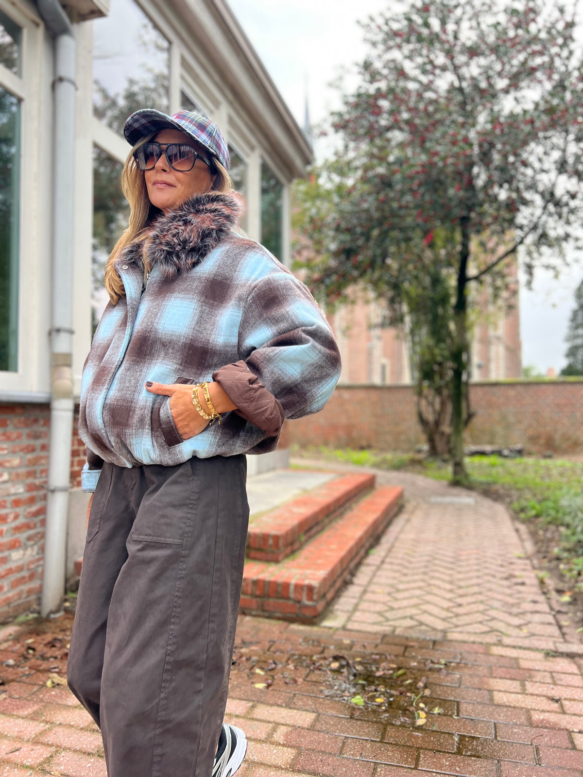 BARREL PANTS BROWN