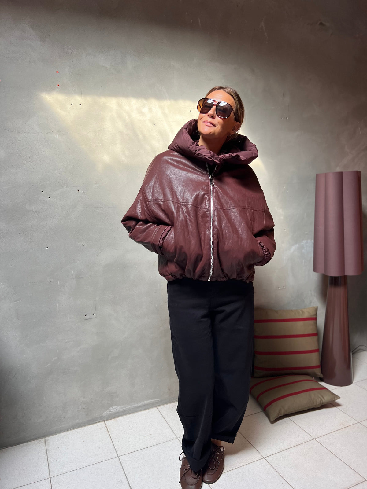 JONAH PUFFER JACKET BURGUNDY