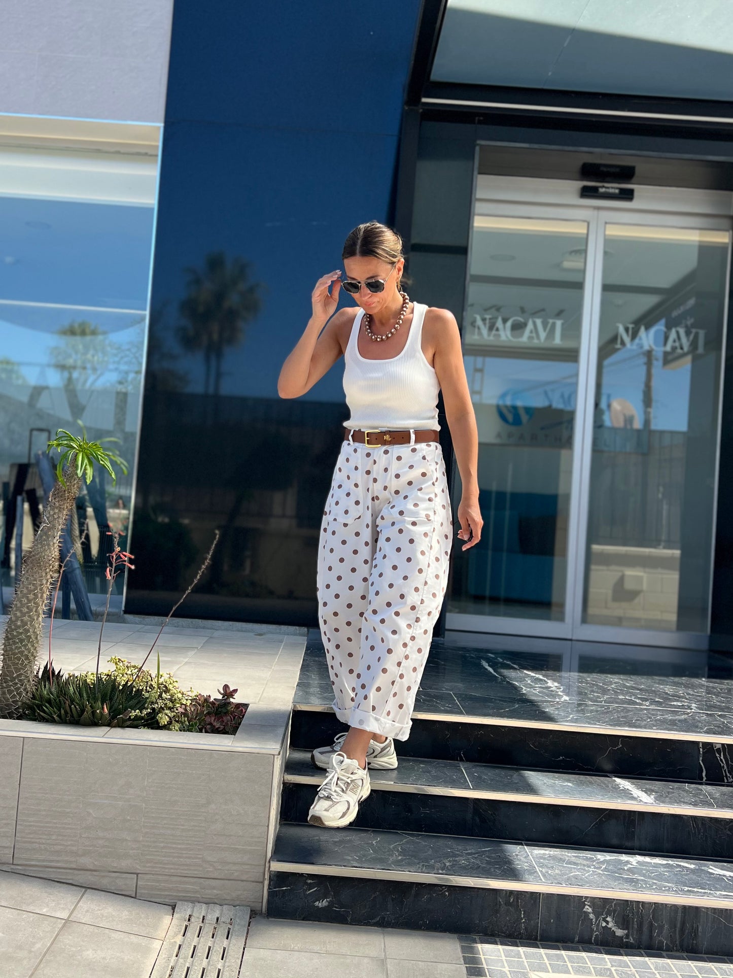 POLKADOT BARREL PANTS