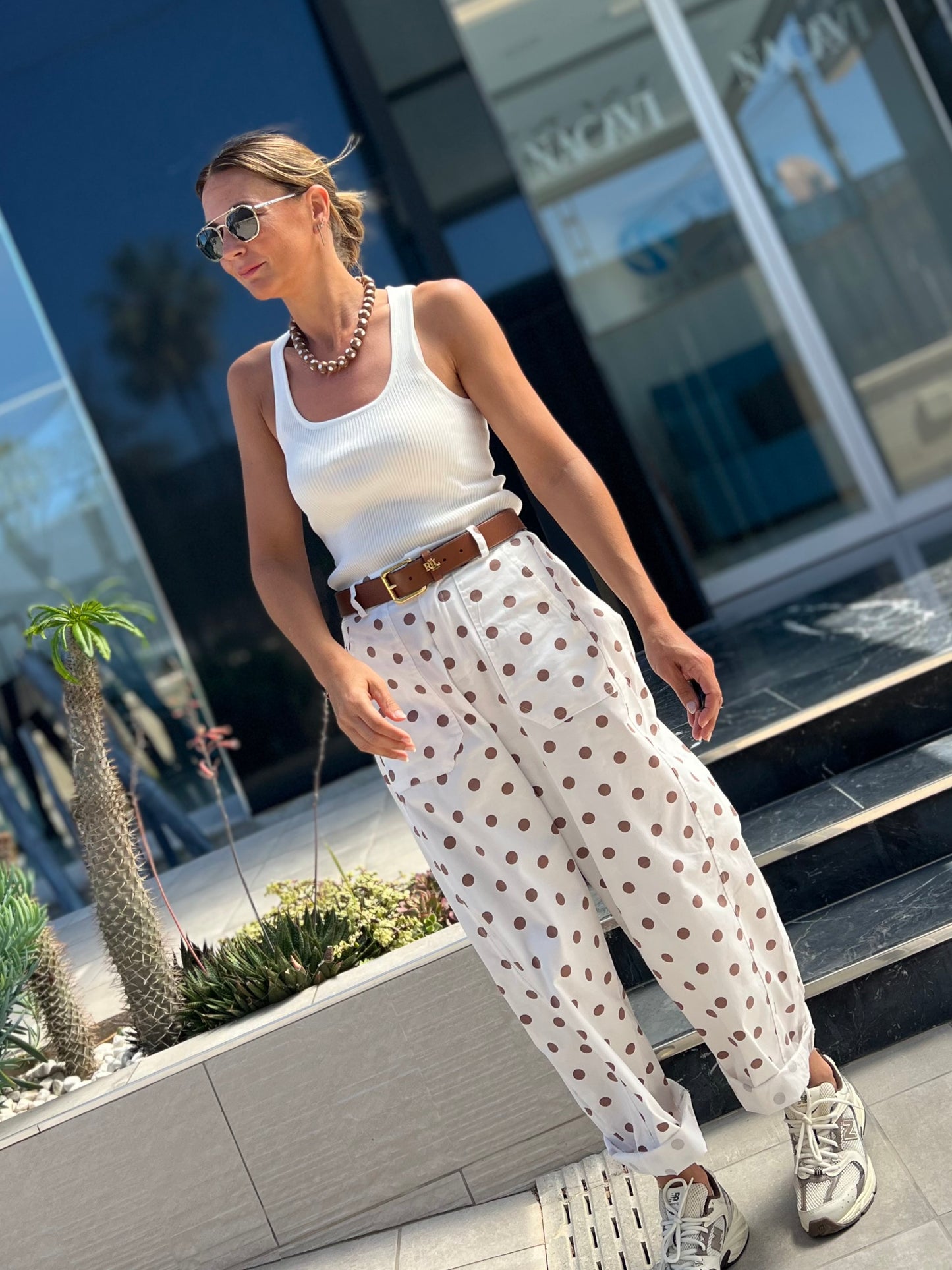 POLKADOT BARREL PANTS
