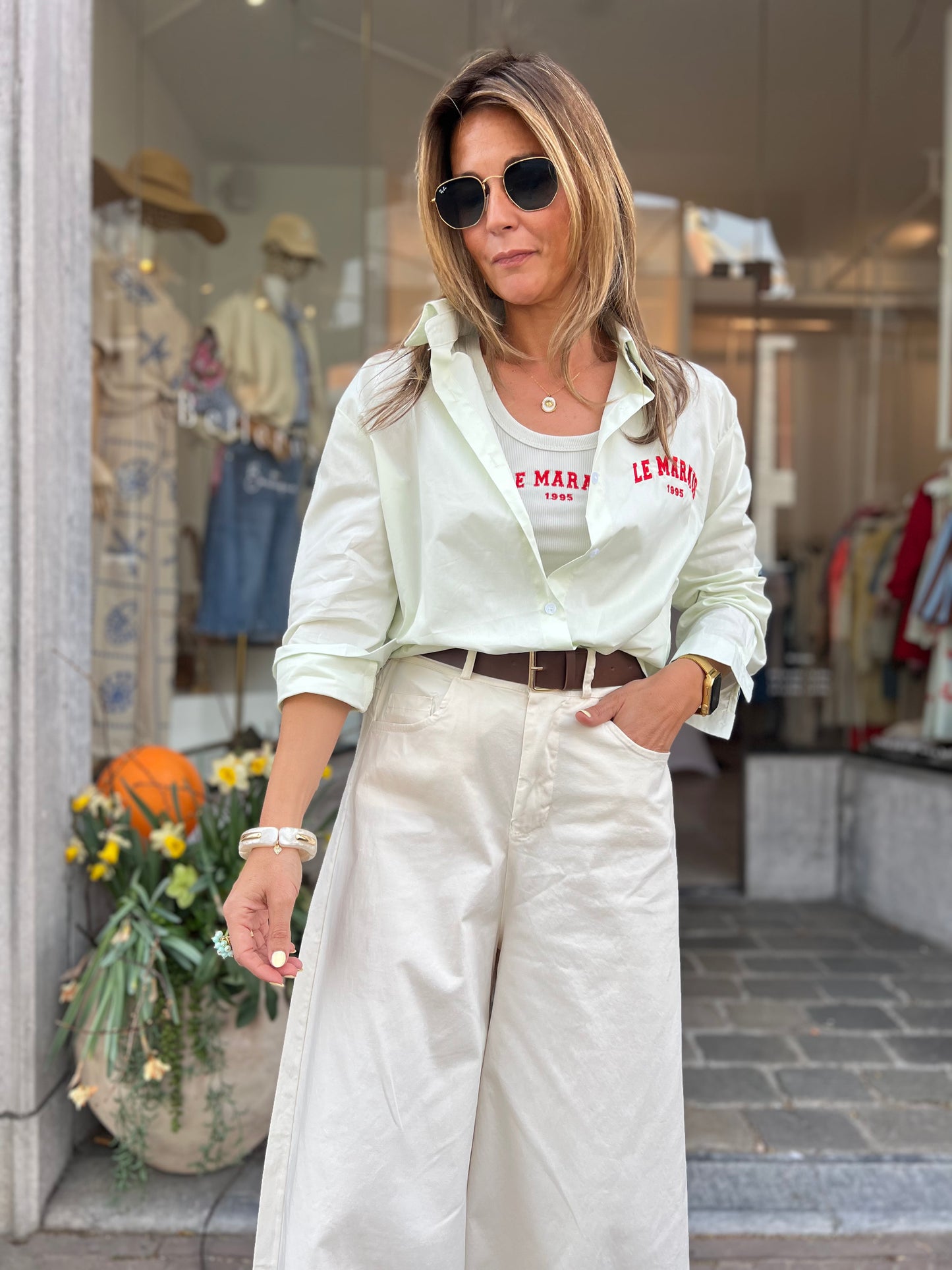 LE MARAIS BLOUSE & TOP SOFT MINT