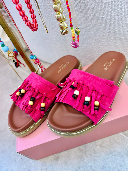BACHA SLIPPERS FUSHIA