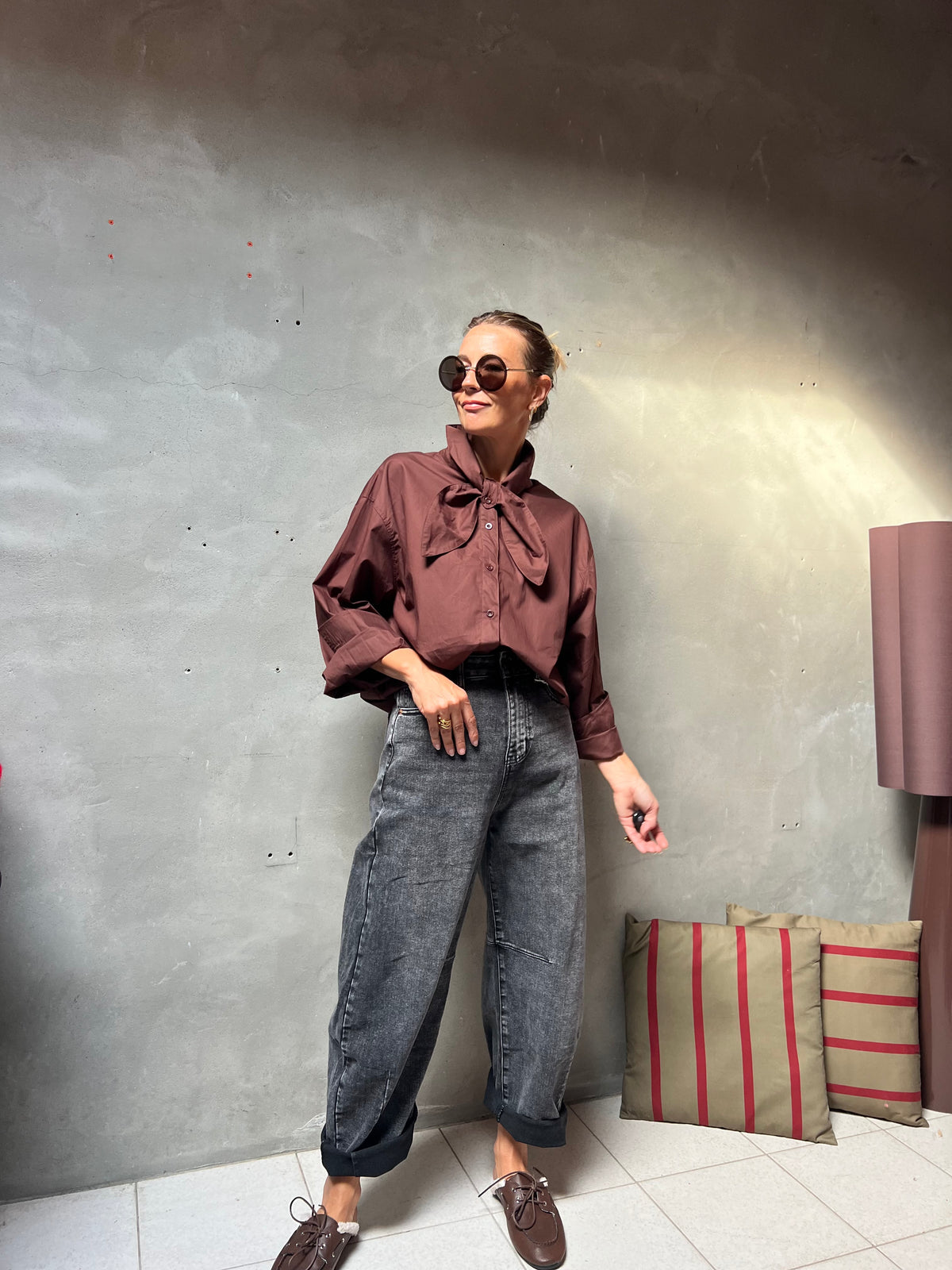 HÉLÈNE BLOUSE CHOCOLAT