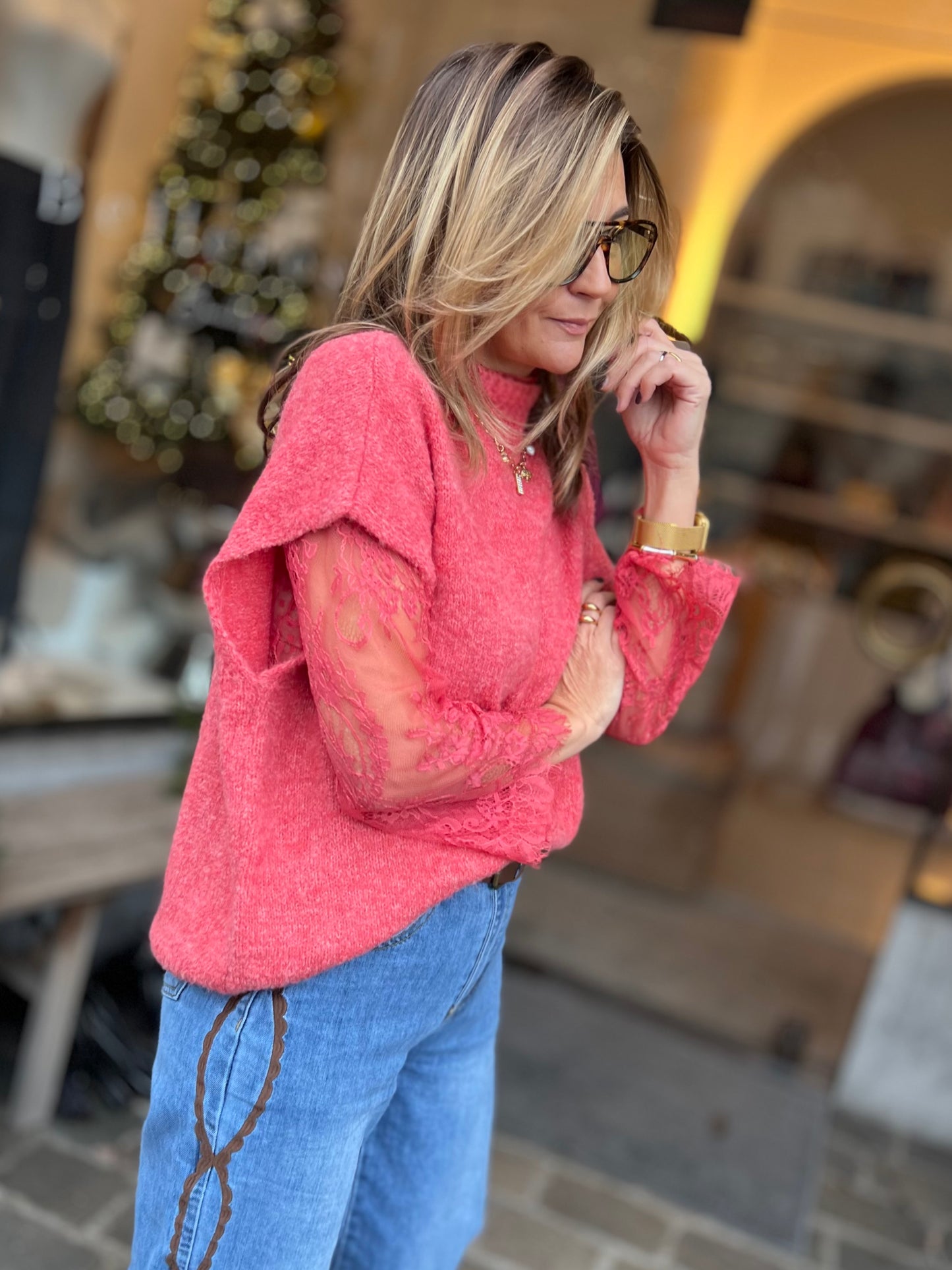 DULCI LACE PULL CORAL