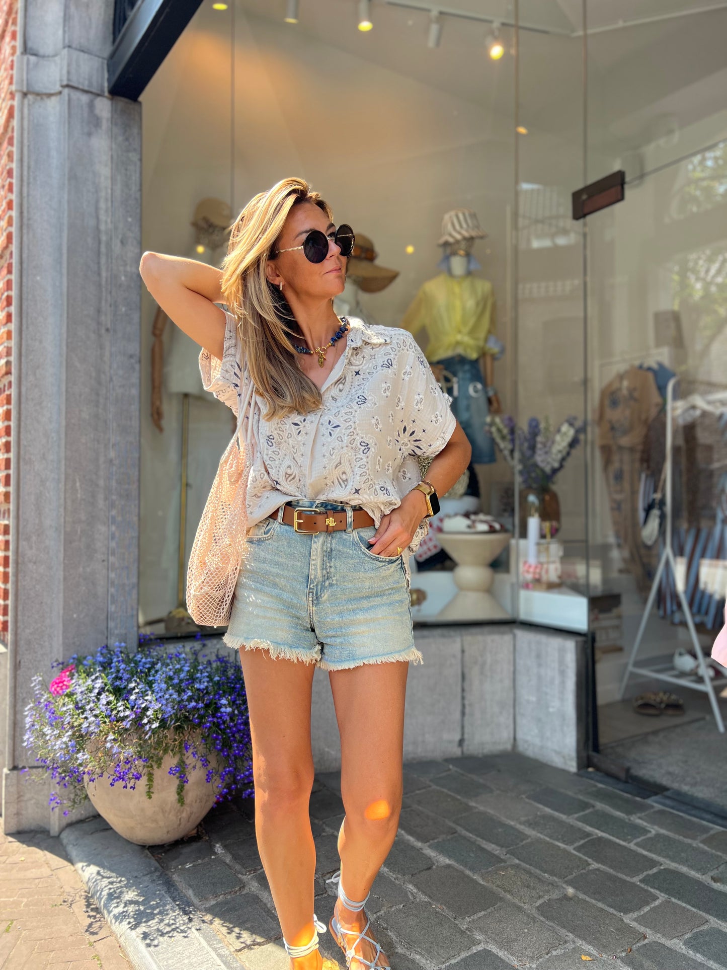 BANDANA SHIRT BEIGE