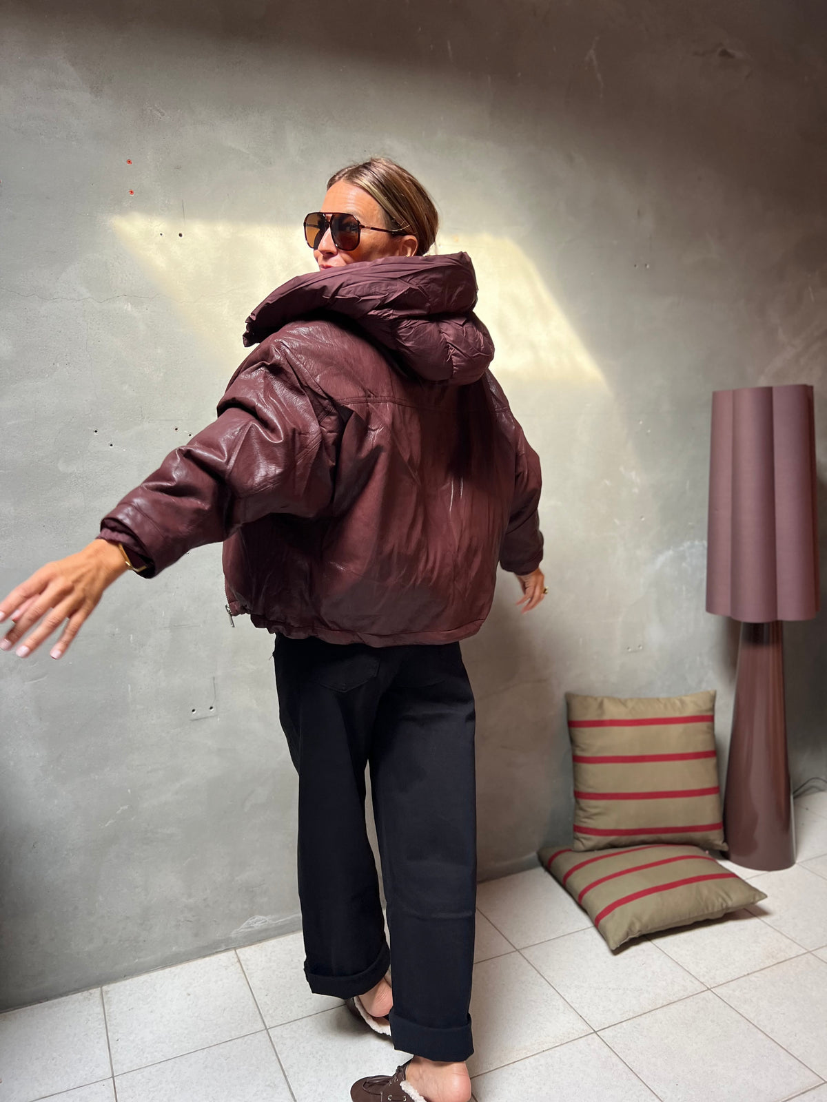 JONAH PUFFER JACKET BURGUNDY