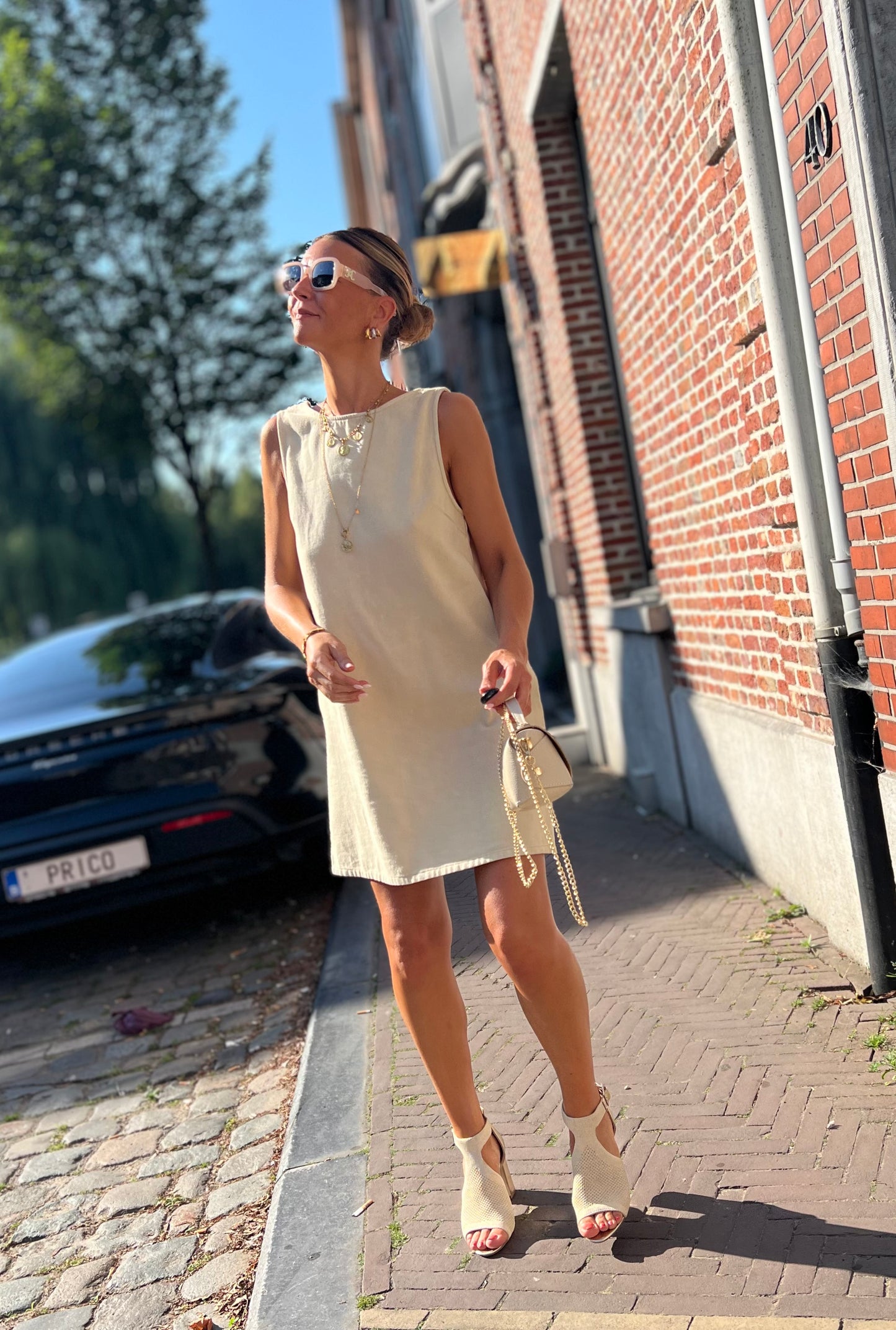 JESS DENIM DRESS NATUREL