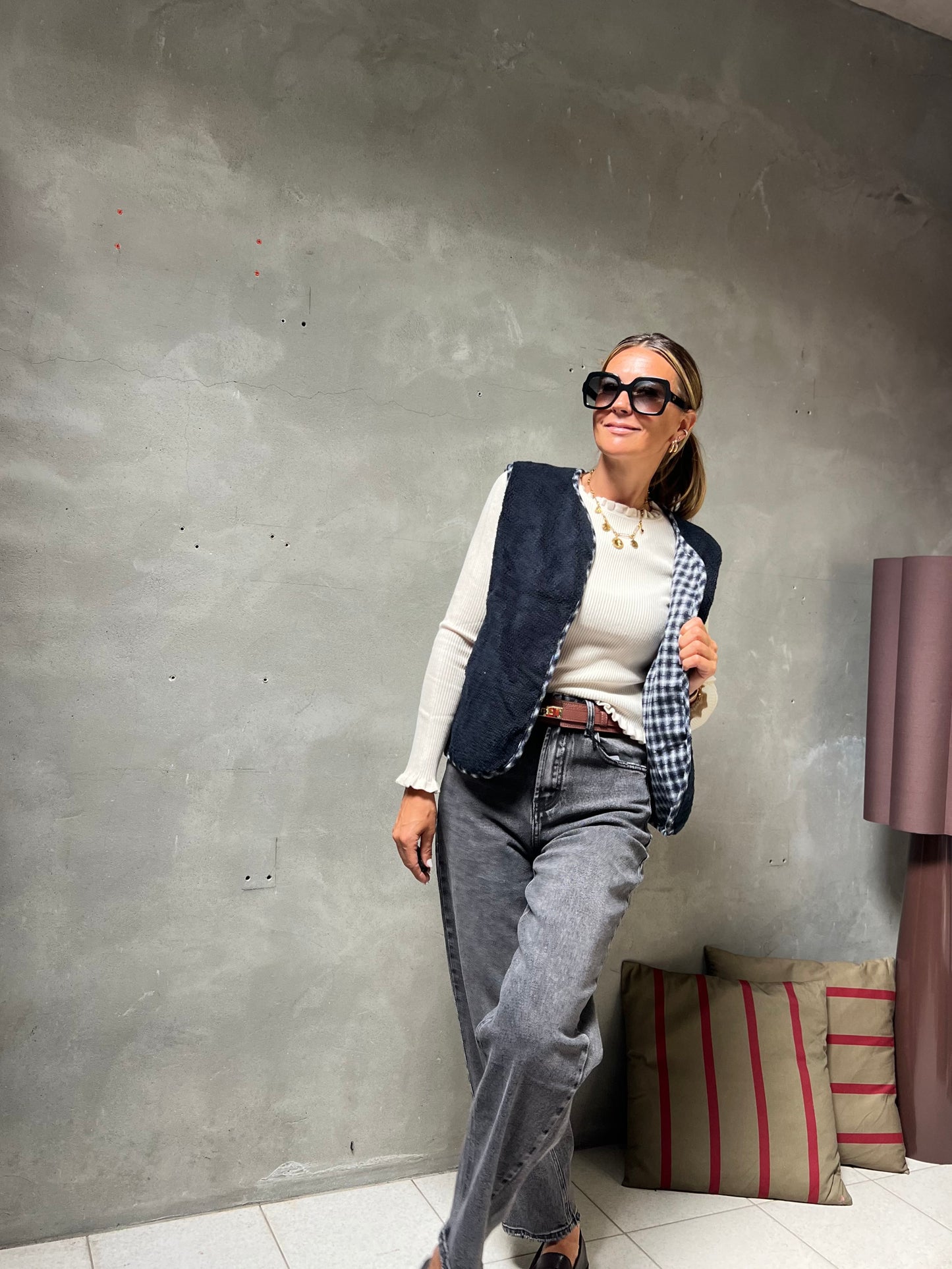 GILET TEDDY NAVY