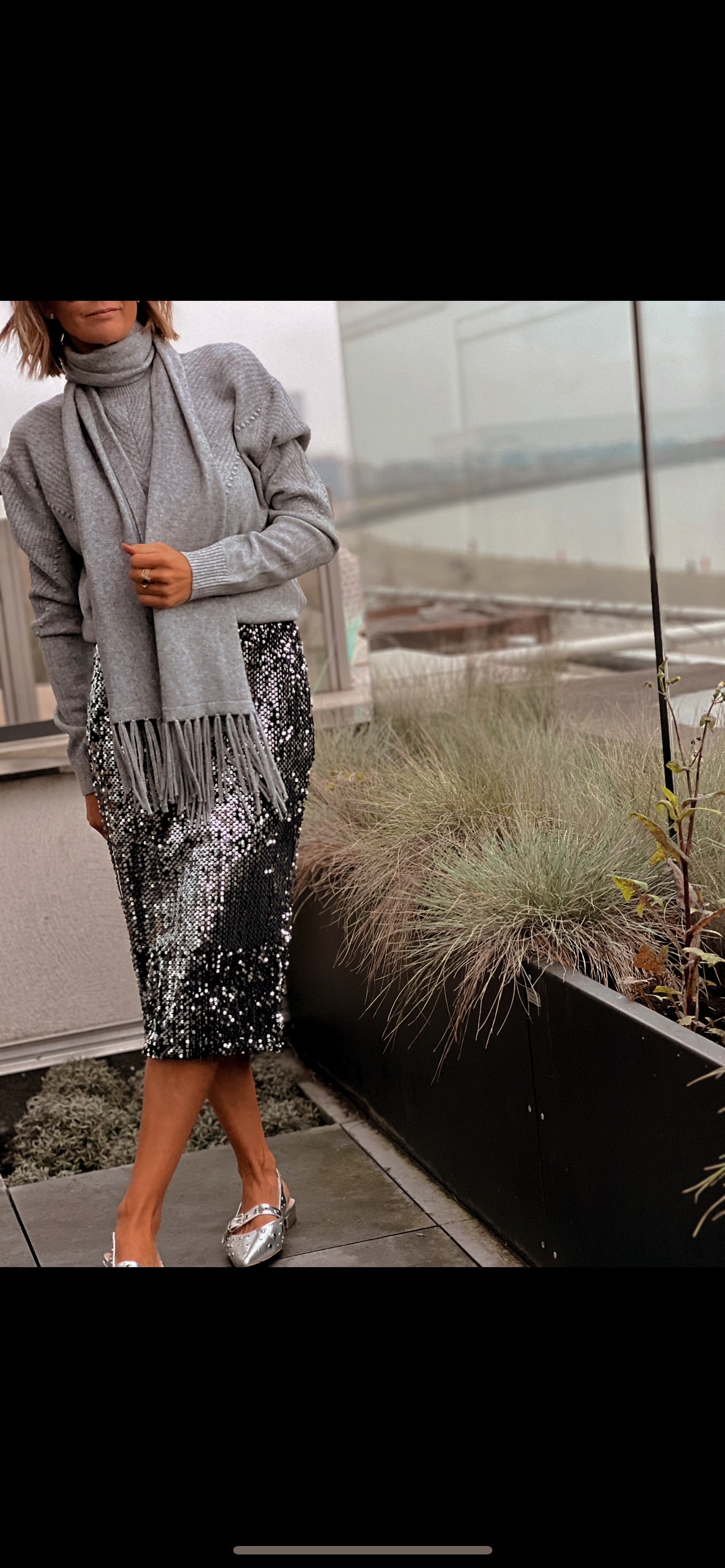 THE WISHLIST SKIRT SILVER