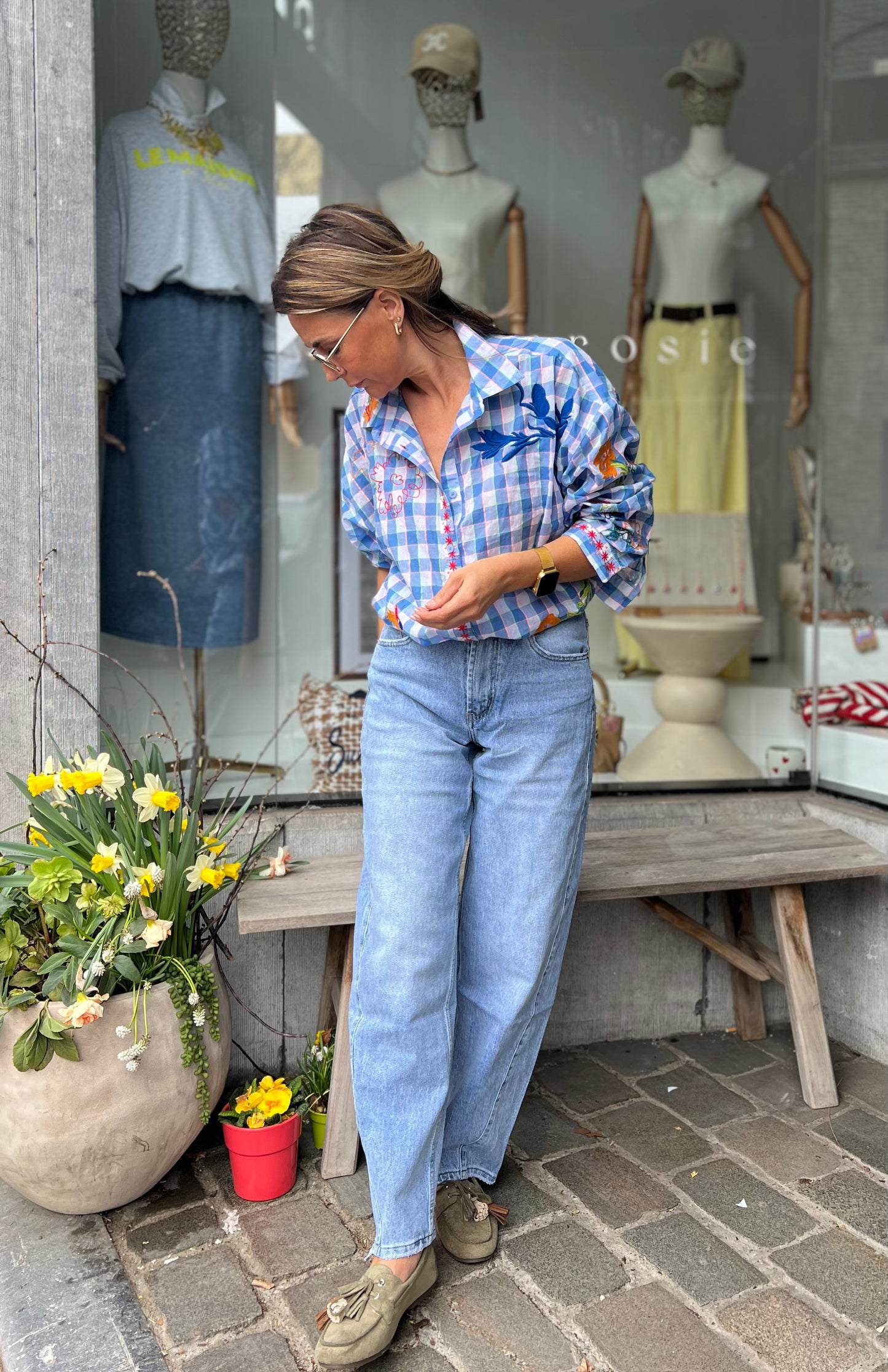 SOFT BARREL JEANS PANTS