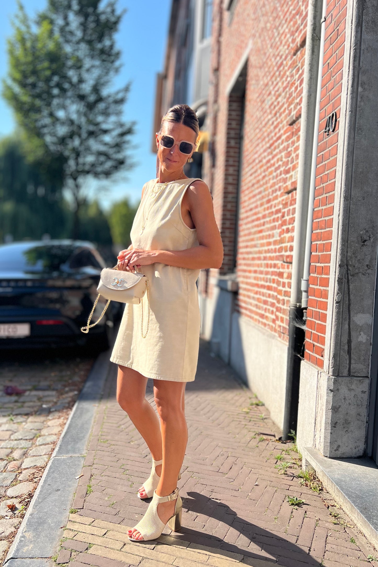 JESS DENIM DRESS NATUREL
