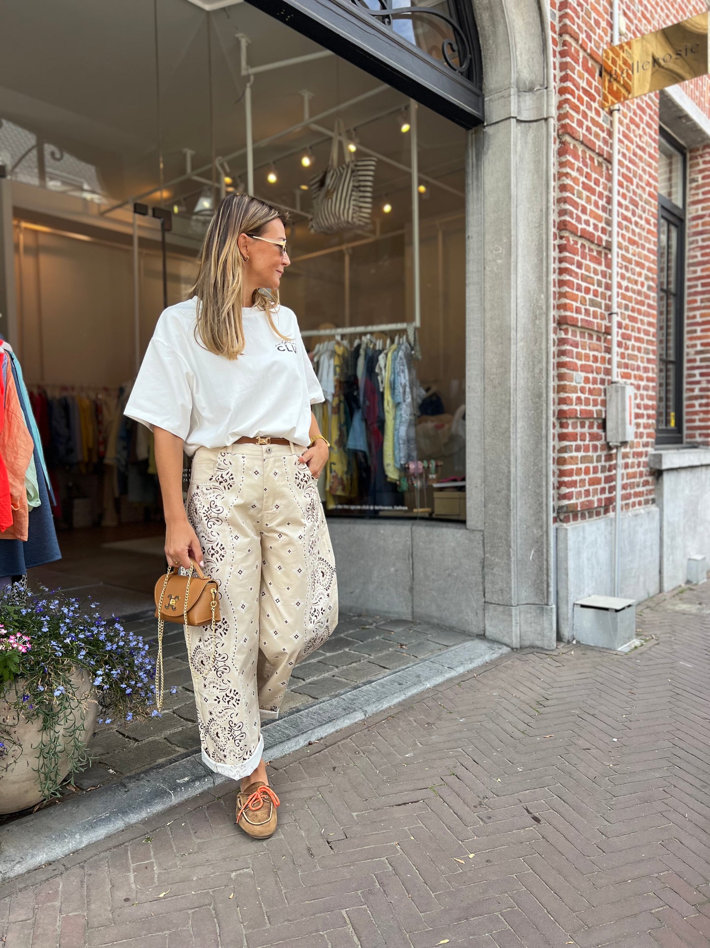 PAISLEY BARREL PANTS