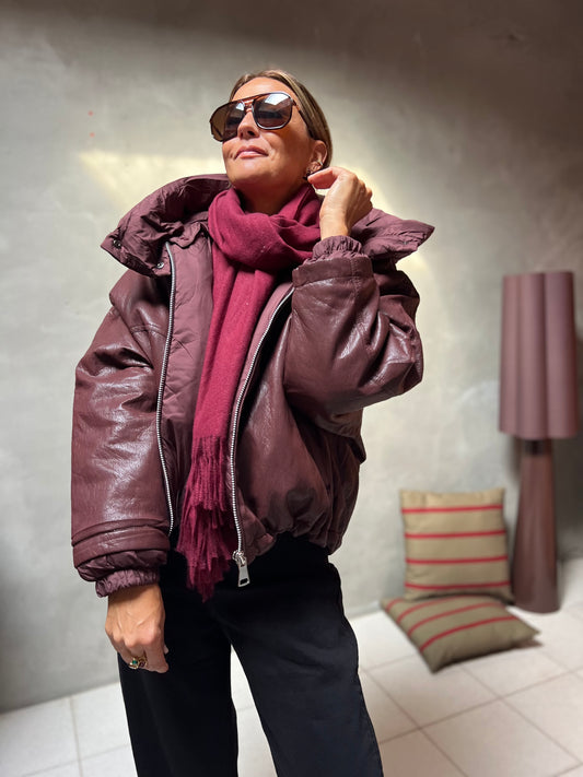 JONAH PUFFER JACKET BURGUNDY