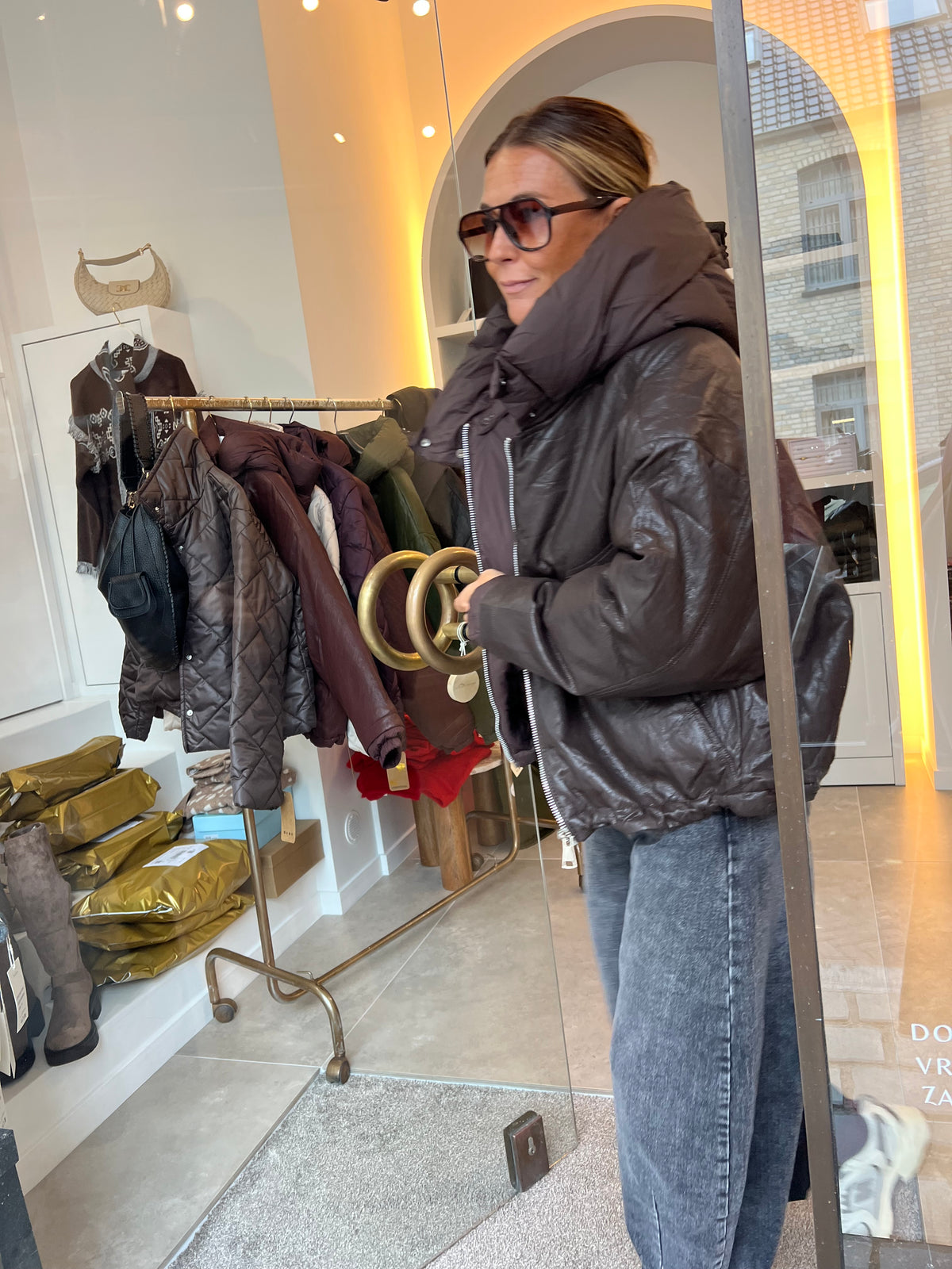 JONAH PUFFER JACKET BROWN