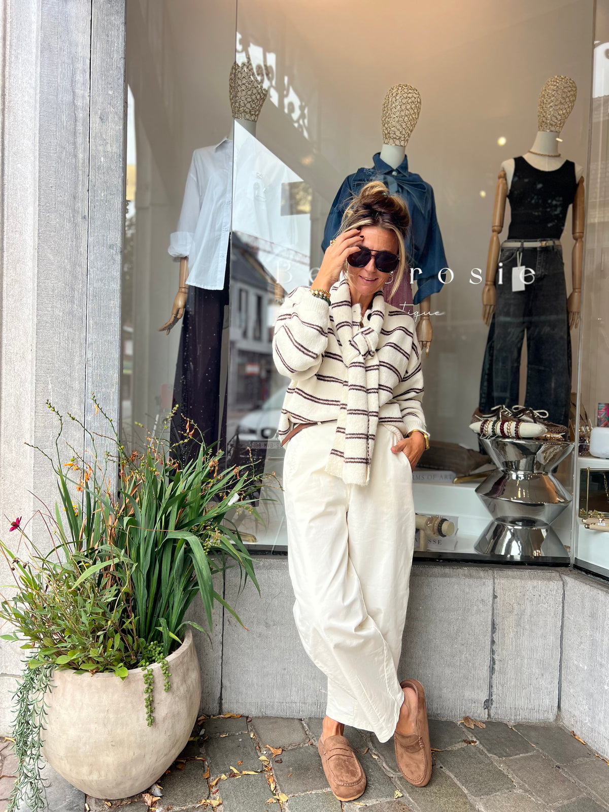 MALIA CARDIGAN & SCARF VANILLE