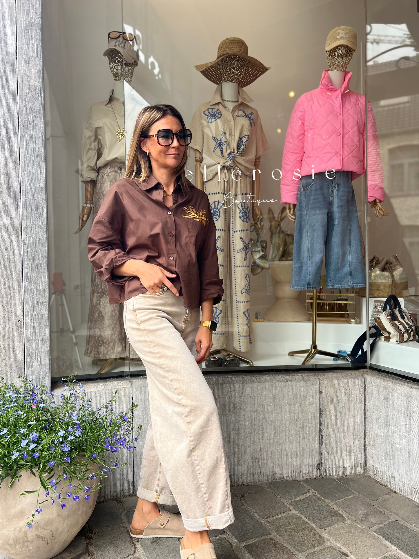 VITA BROWN BLOUSE