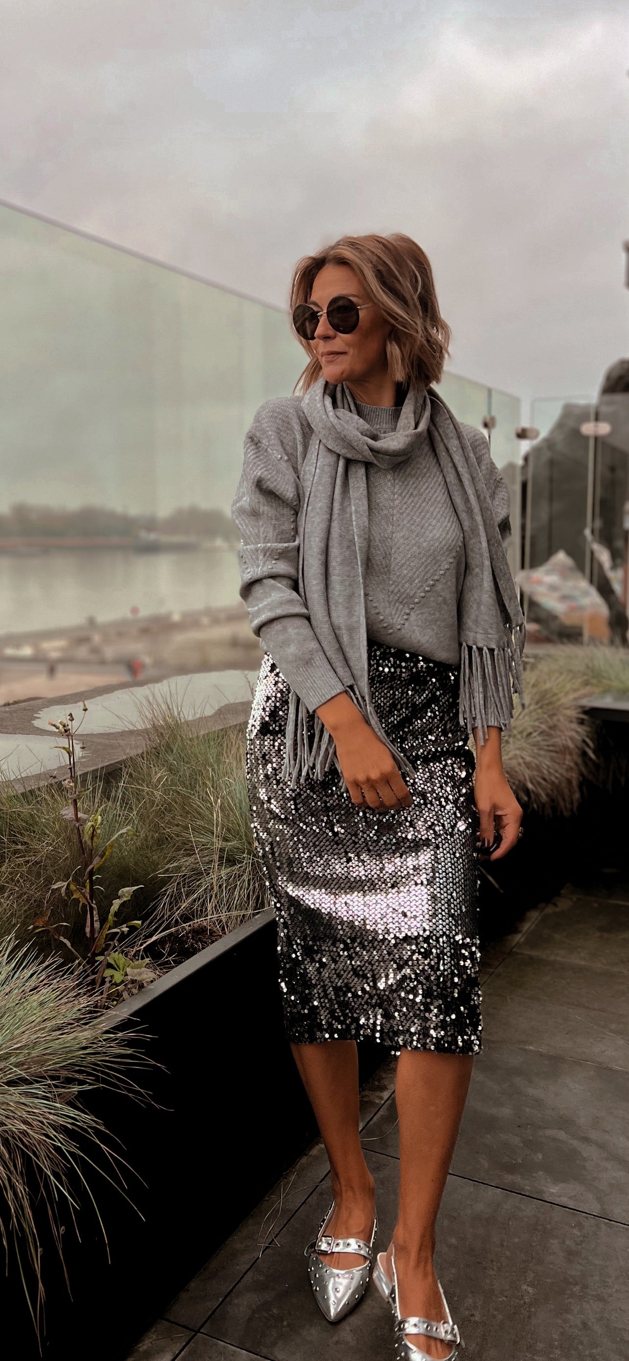 THE WISHLIST SKIRT SILVER