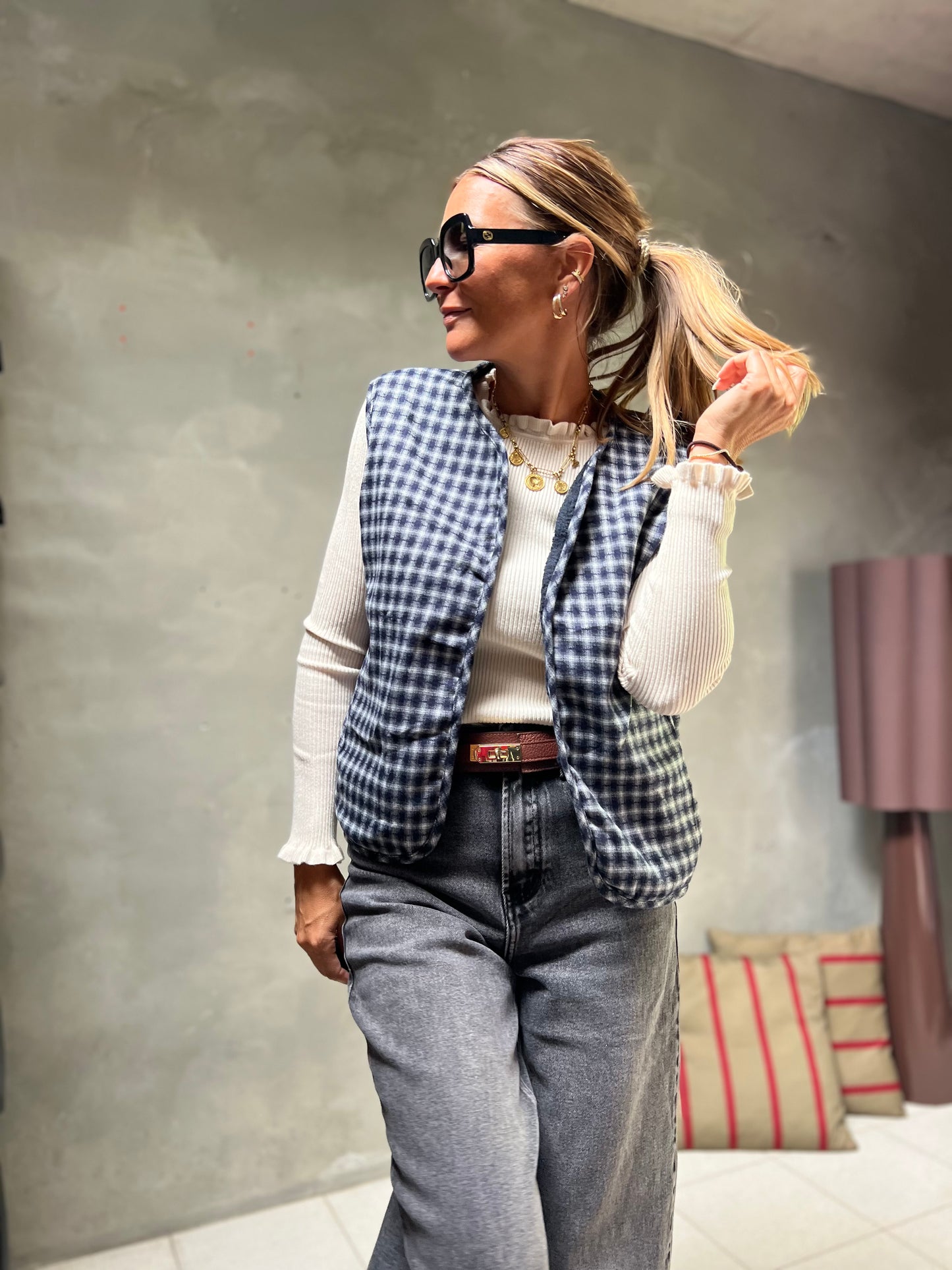 GILET TEDDY NAVY