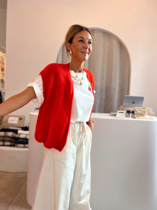 ALLICE KNITVEST MET RITS
