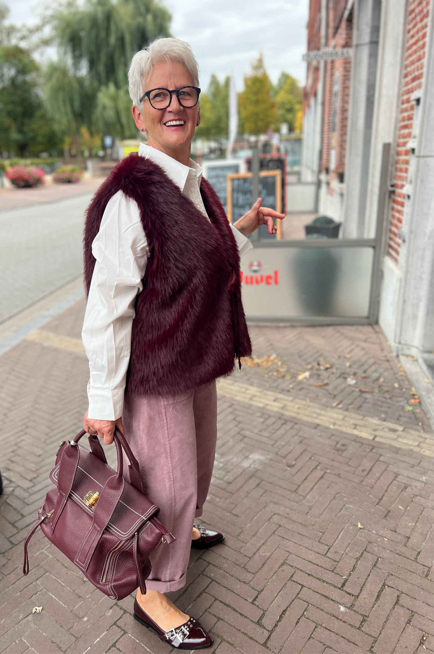 BARREL PANTS DUSTY PINK